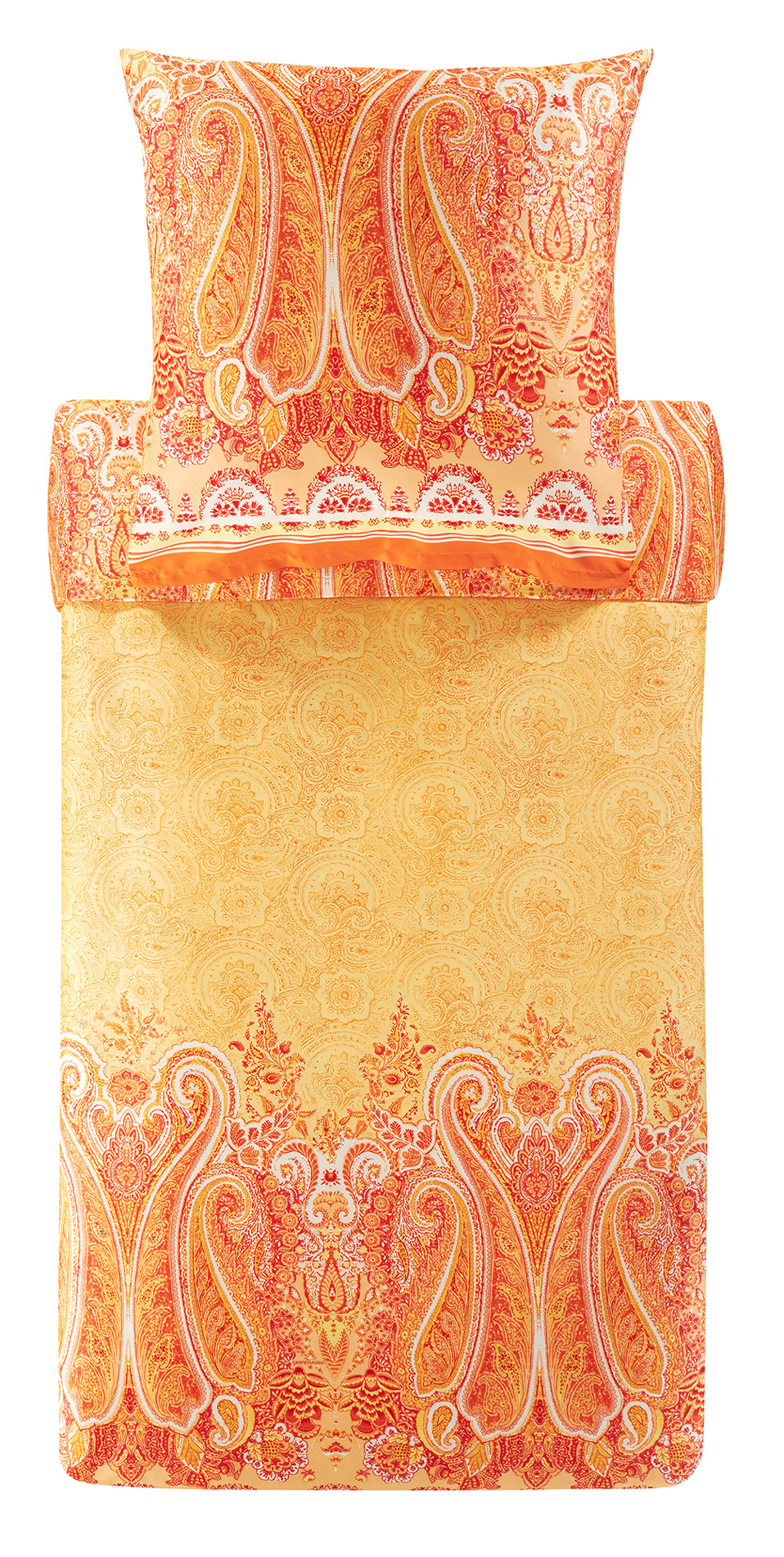 Bassetti Satin Bettwäsche MERGELLINA | O1 Orange