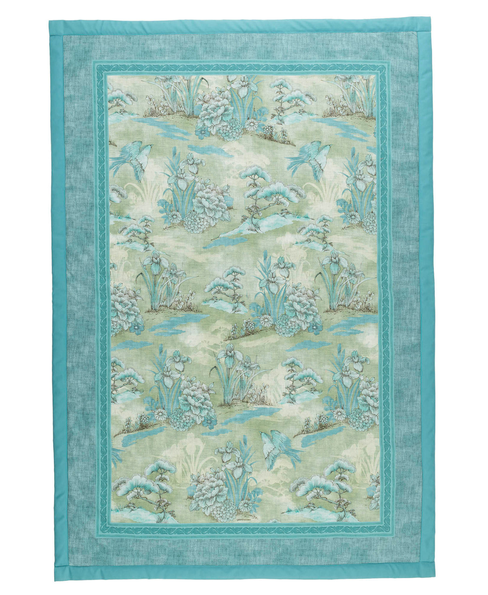 Bassetti Plaid ACQUAFORTE | V1 Grün 135 x 190