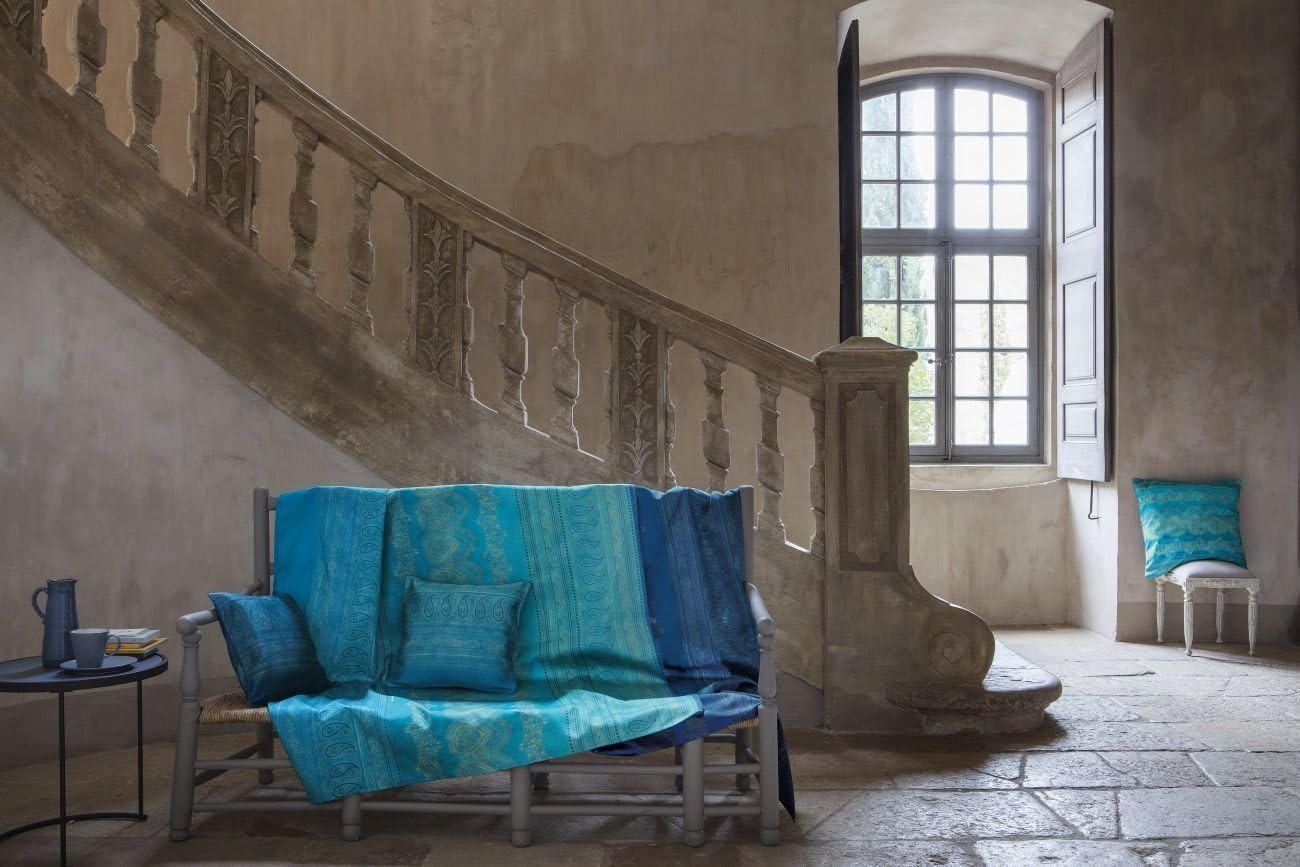 Bassetti Plaid BRUNELLESCHI | V2 Türkis 135 x 190