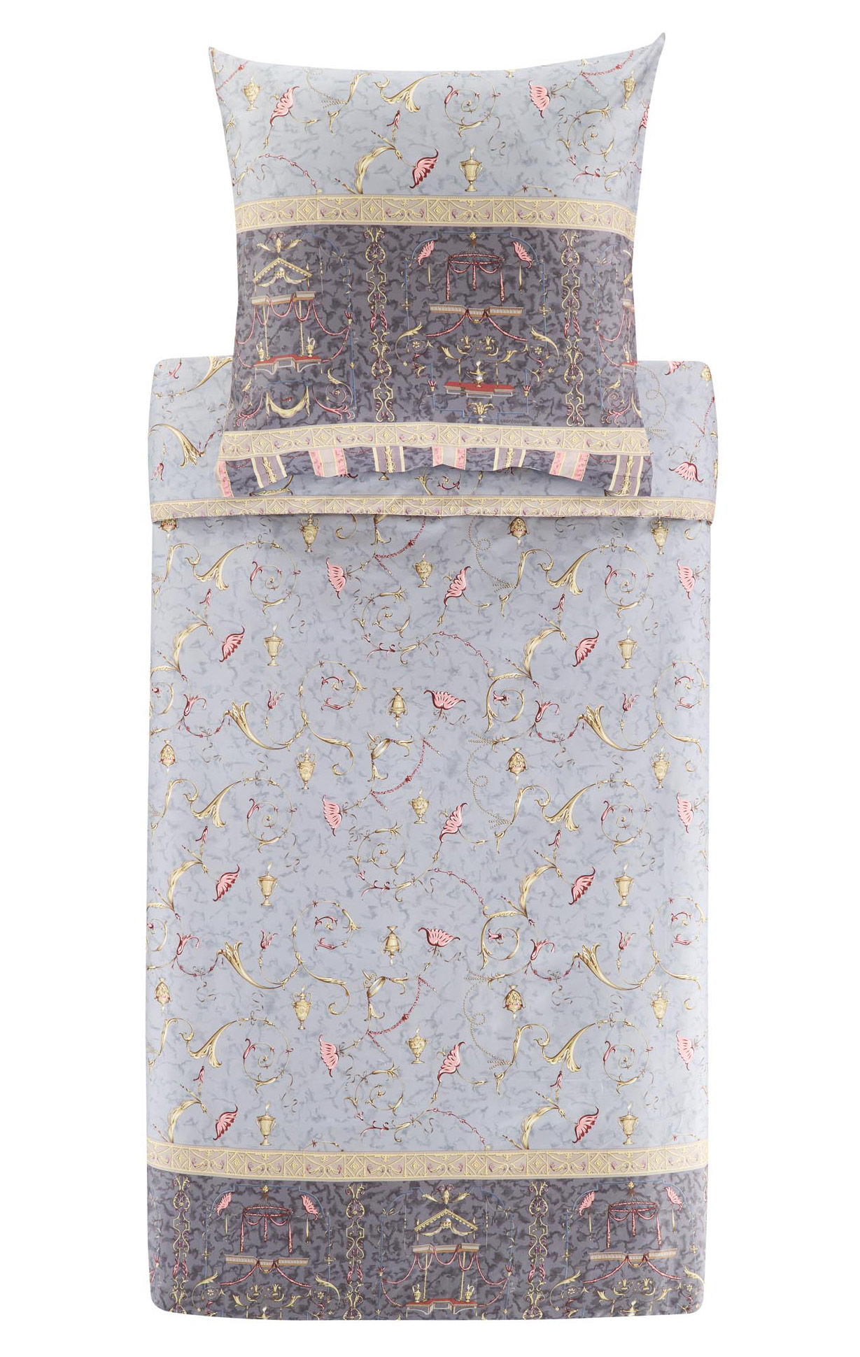 Bassetti Satin Bettwäsche OPLONTIS | G1 Grau