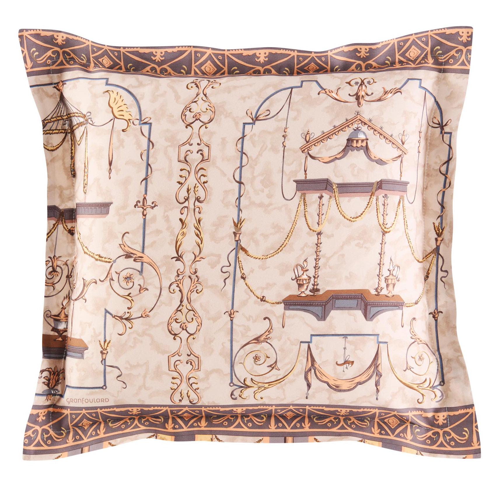 Bassetti Satin Kissenhülle zu BW OPLONTIS | 4M Beige