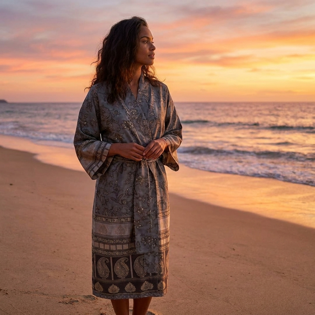 Bassetti Kimono MANTOVA | G1 Grau