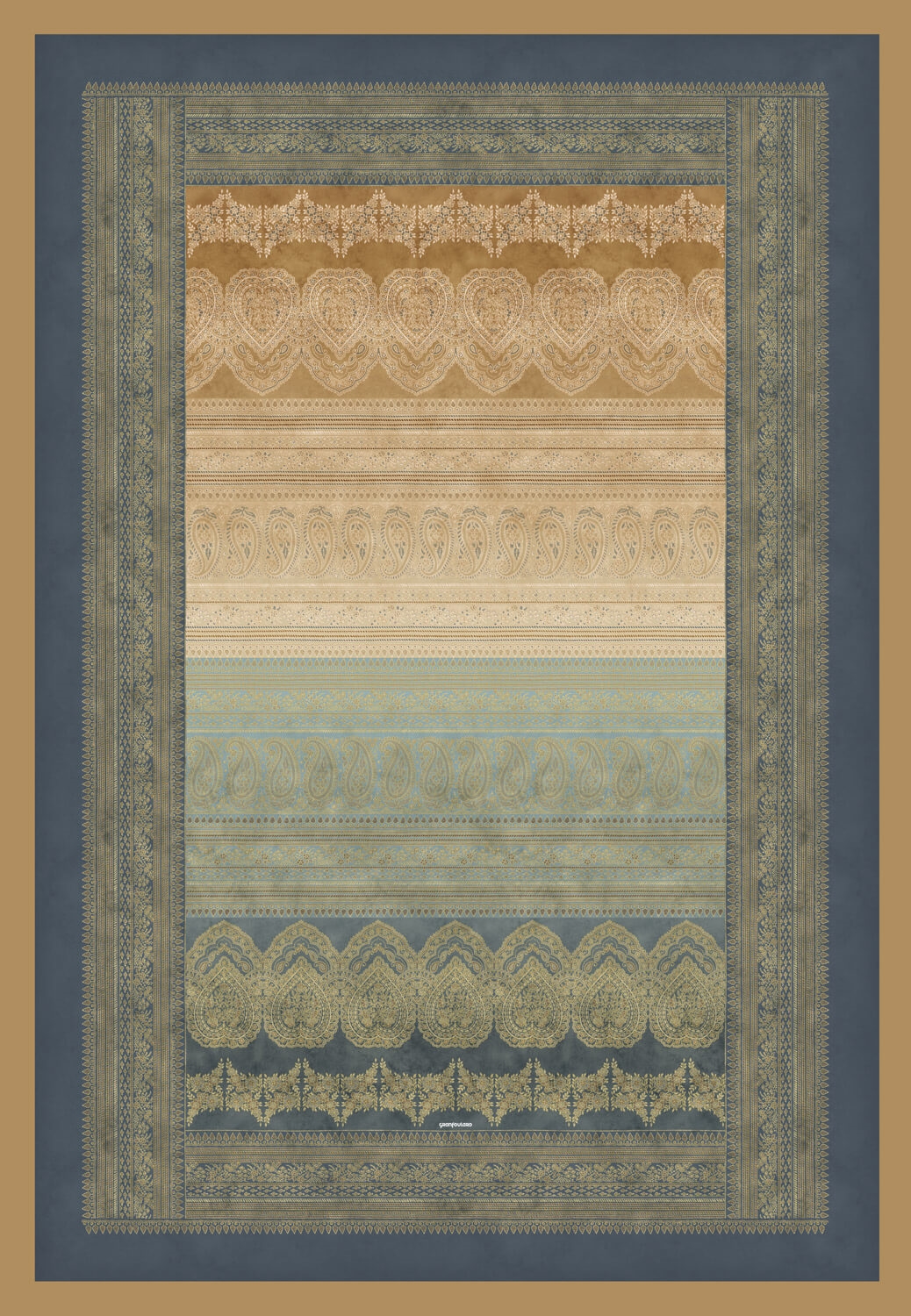 Bassetti Plaid BRUNELLESCHI | 7-G6 Grau 135 x 190