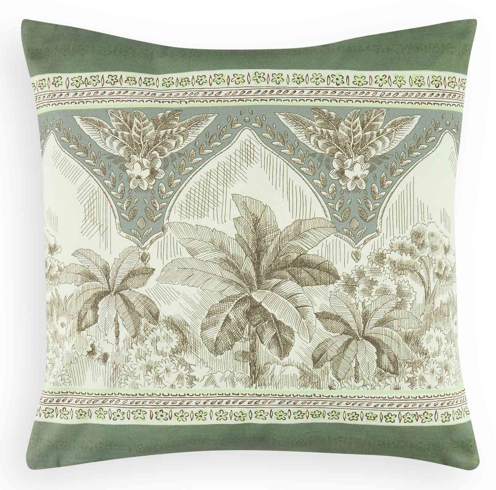 Bassetti Kissenhülle Twill BOBOLI | V1 Verde 40 x 40