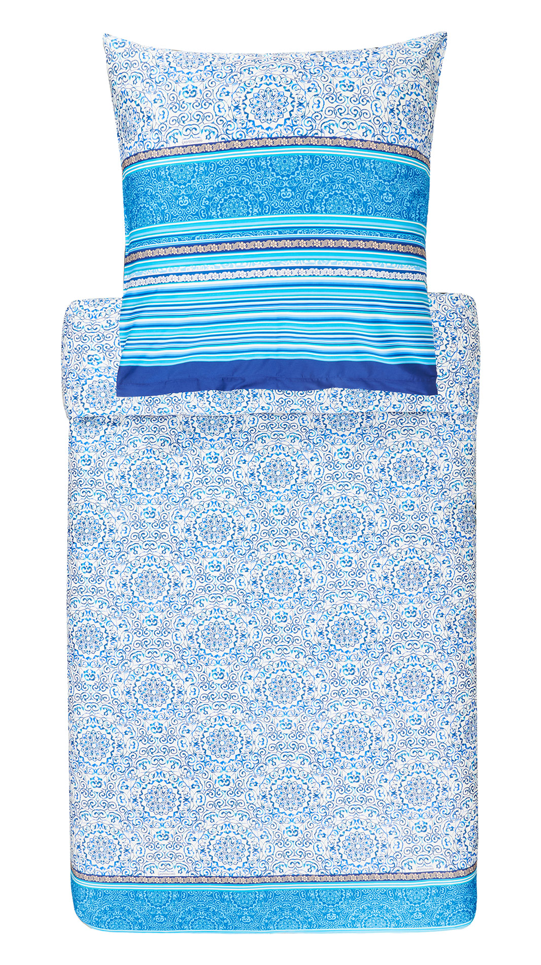 Bassetti Satin Bettwäsche ARONA | B1 Blau