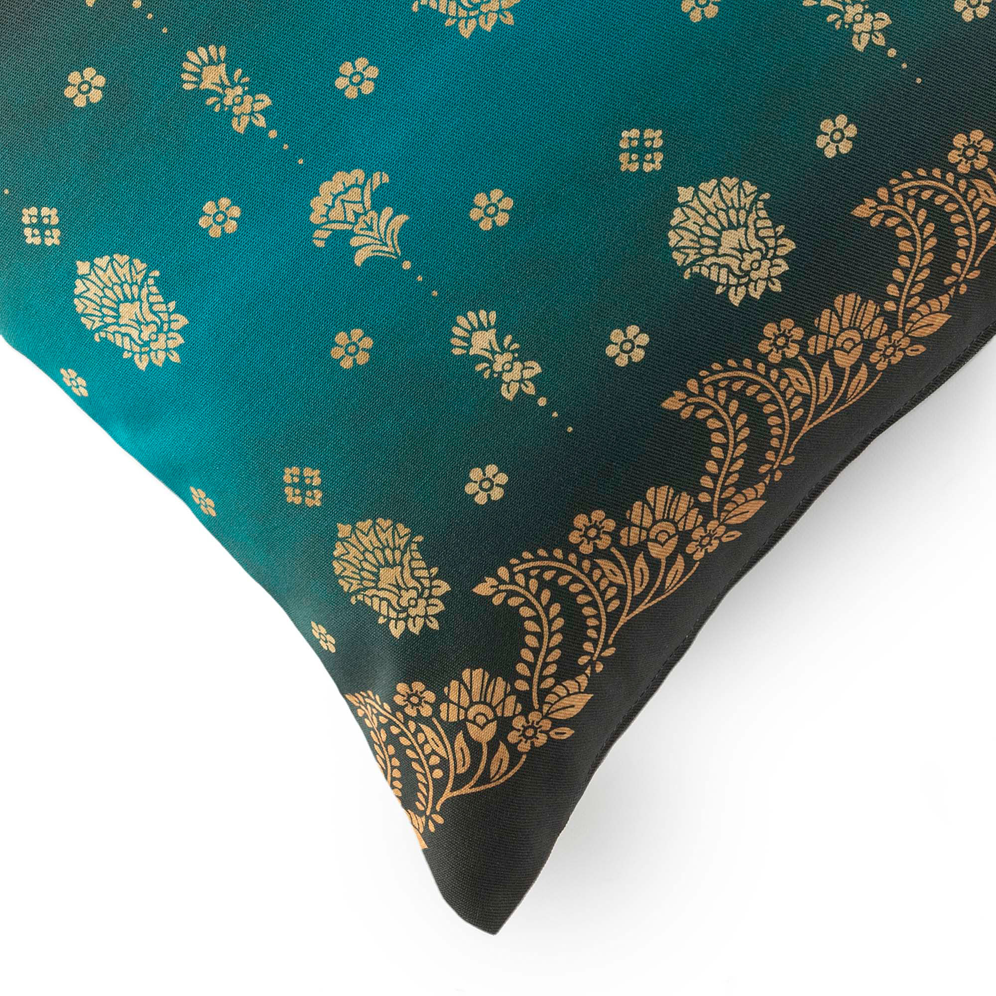 Bassetti Kissenhülle Twill GOLD DECOR | V1 Smaragdgrün 40 x