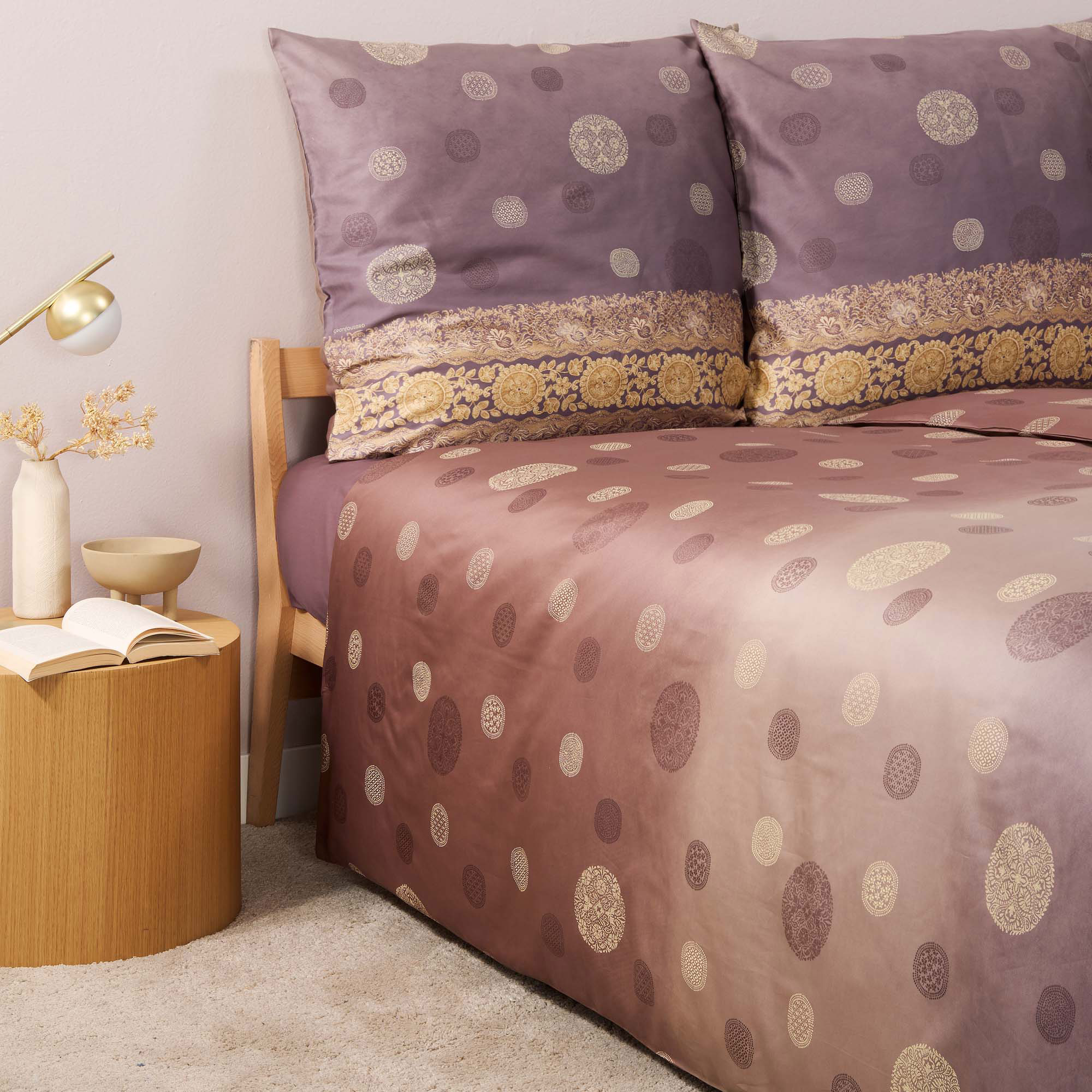 Bassetti Satin Bettwäsche PALLAVICINO | G1 Grau