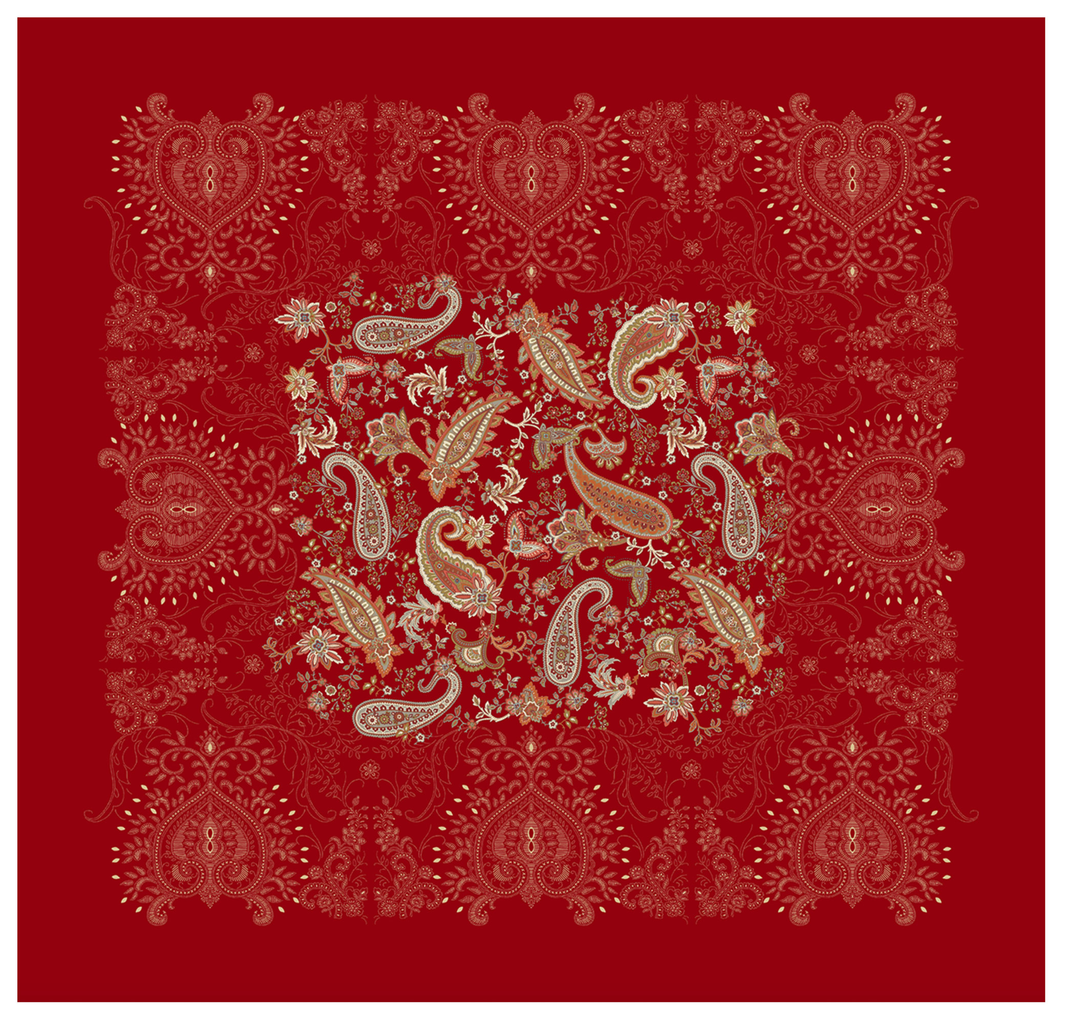 Bassetti Tischdecke Twill MONNALISA | R1 Rot