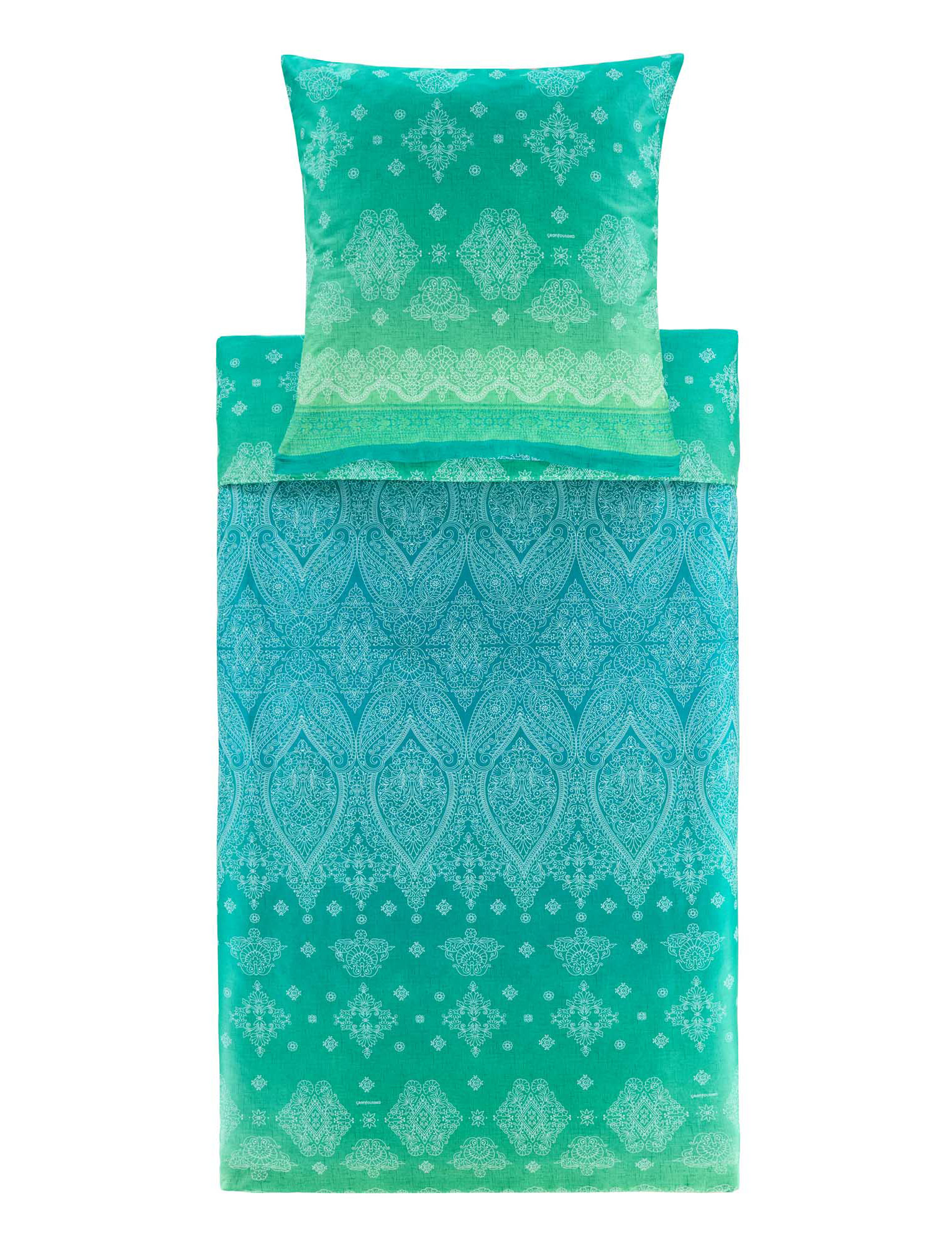 Bassetti Satin Bettwäsche KERALA | V1 Smaragd