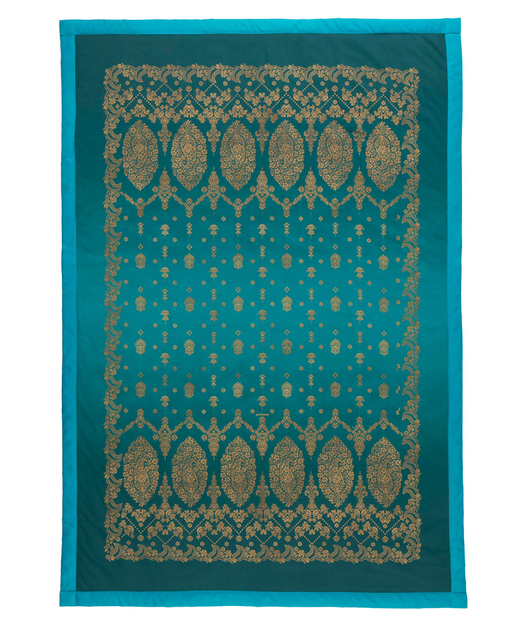 Bassetti Plaid GOLD DECOR | V1 Smaragdgrün 135 x 190