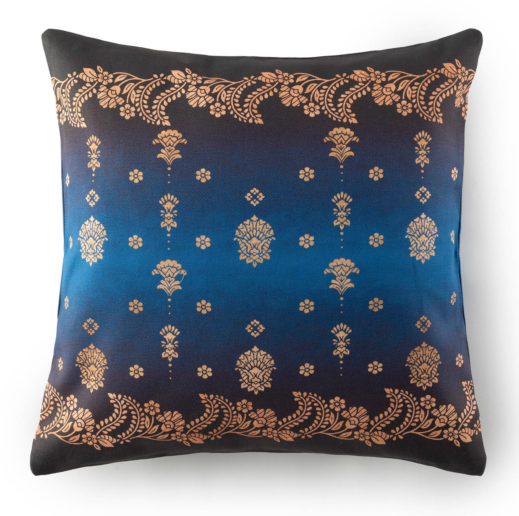 Bassetti Kissenhülle Twill GOLD DECOR | B1 Blau 40 x 40