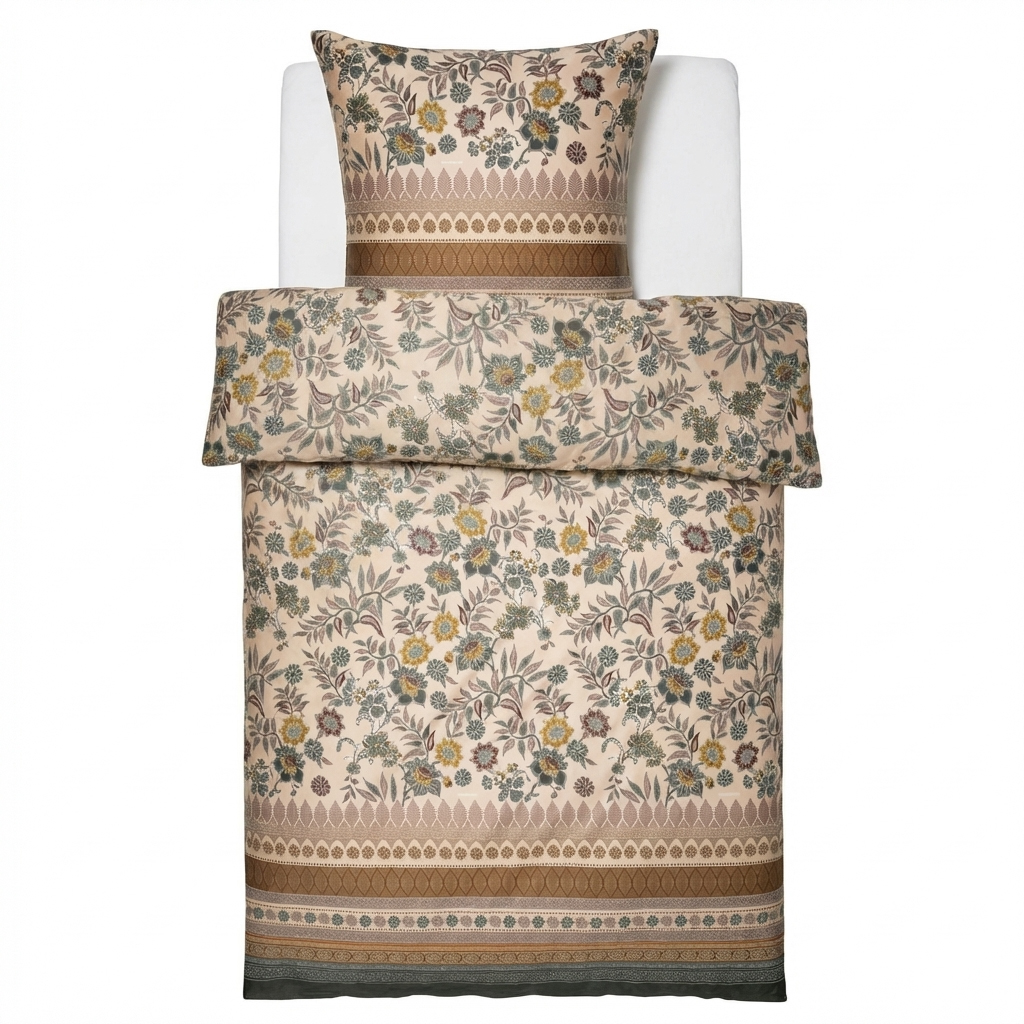 Bassetti Satin Bettwäsche Varigotti | V1 Salbeigrün