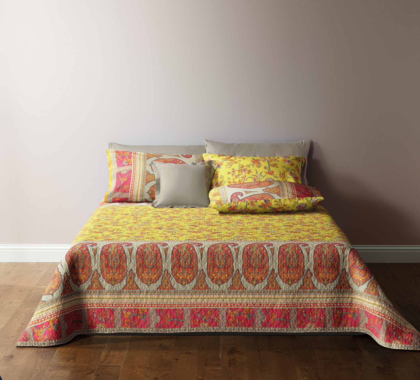 Bassetti Satin Bettwäsche GENOVA | Y1 Gelb