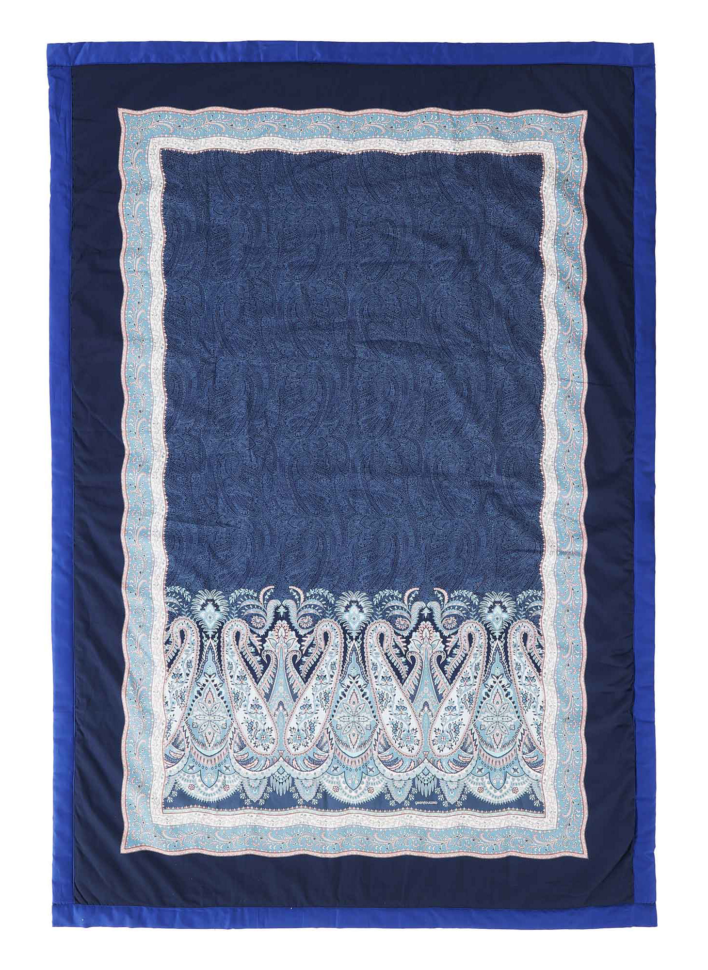 Bassetti Plaid SABBIONETA | B3 Blau 135 x 190