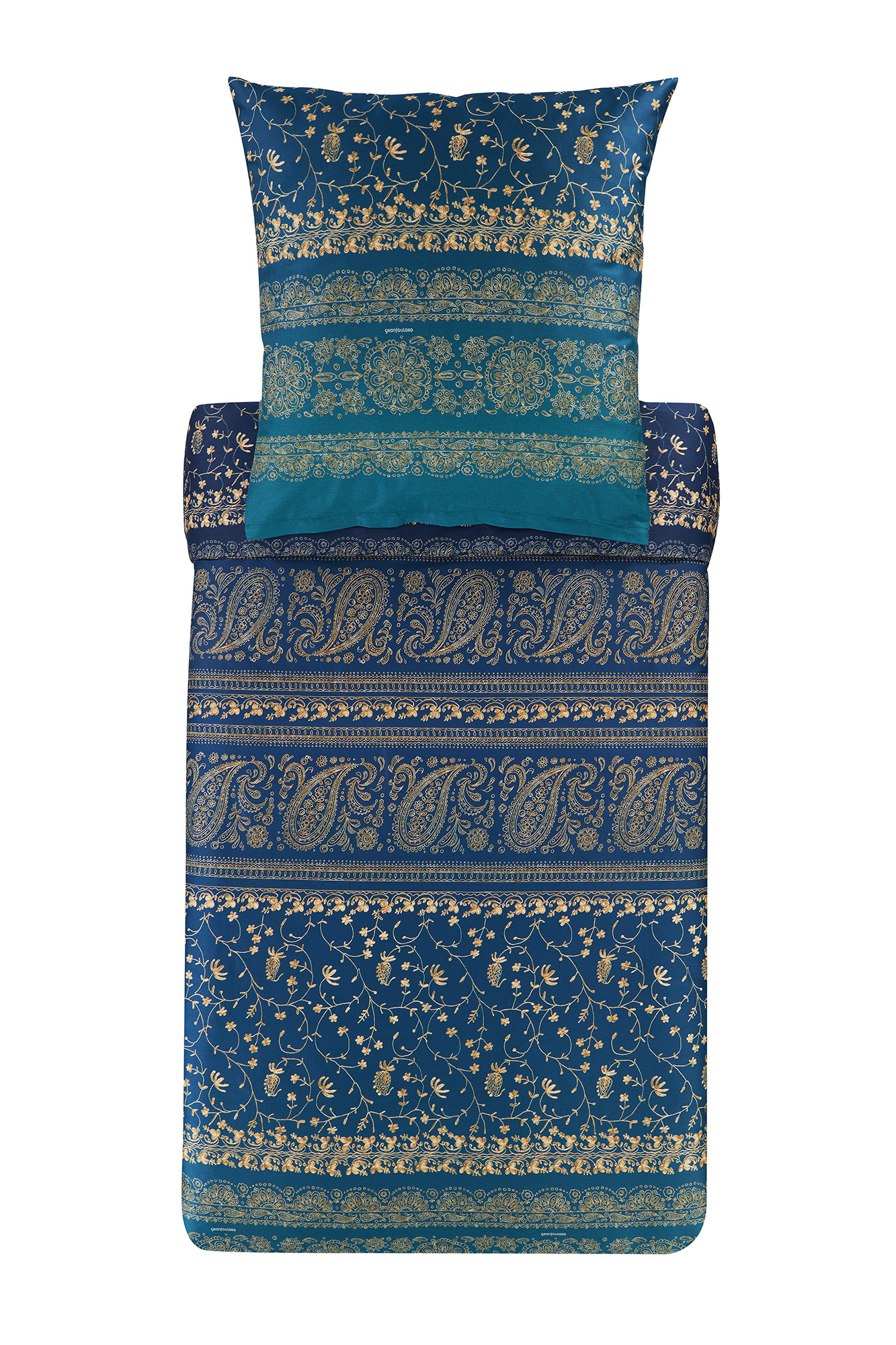 Bassetti Satin Bettwäsche BRENTA | B1 Blau Bassetti Satin Bettwäsche BRENTA | B1 Blau