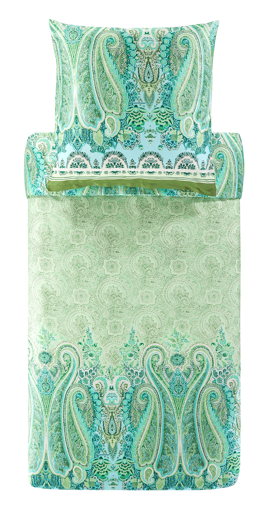 Bassetti Satin Bettwäsche MERGELLINA | V1 Grün