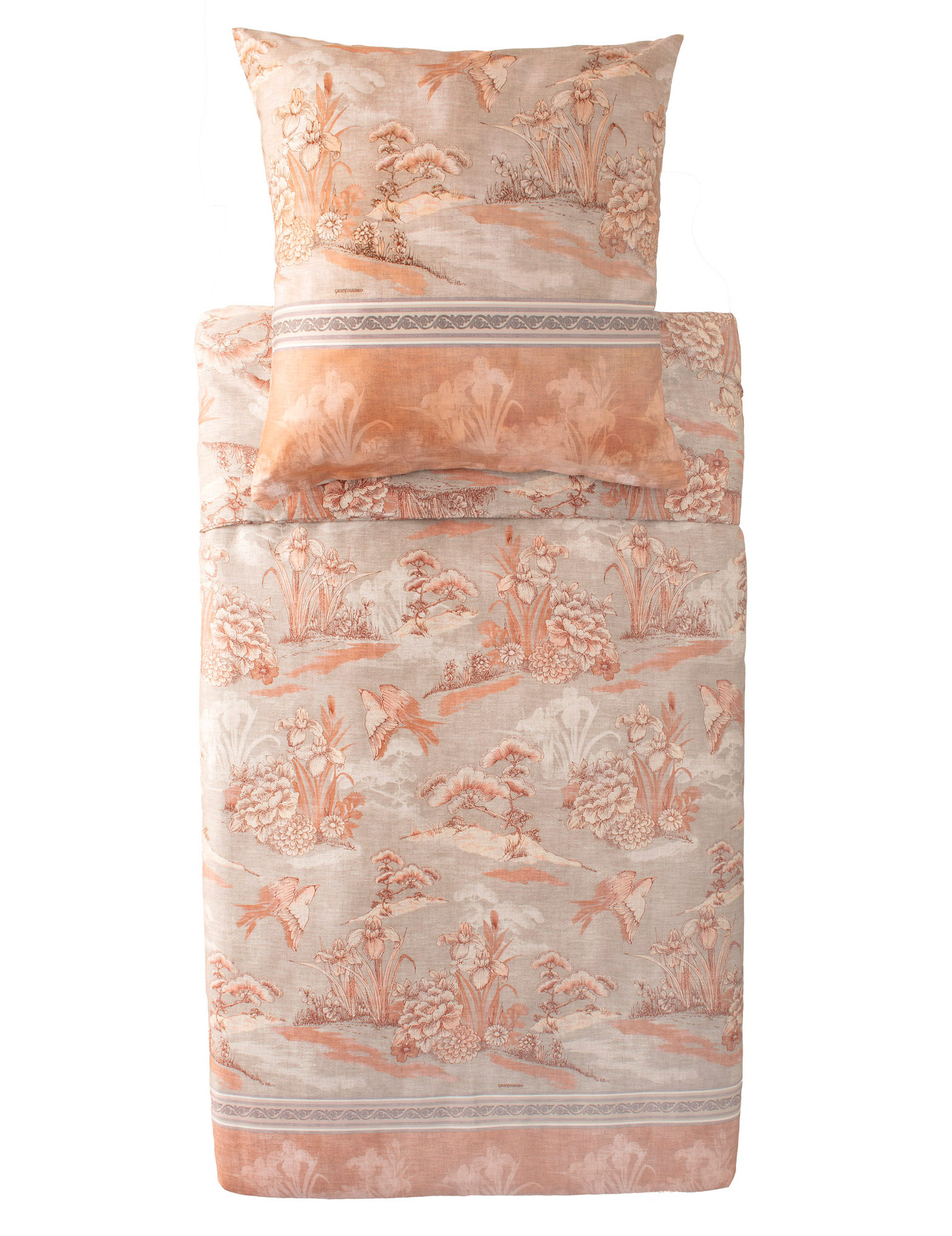 Bassetti Satin Bettwäsche ACQUAFORTE | 41 Terrakotta