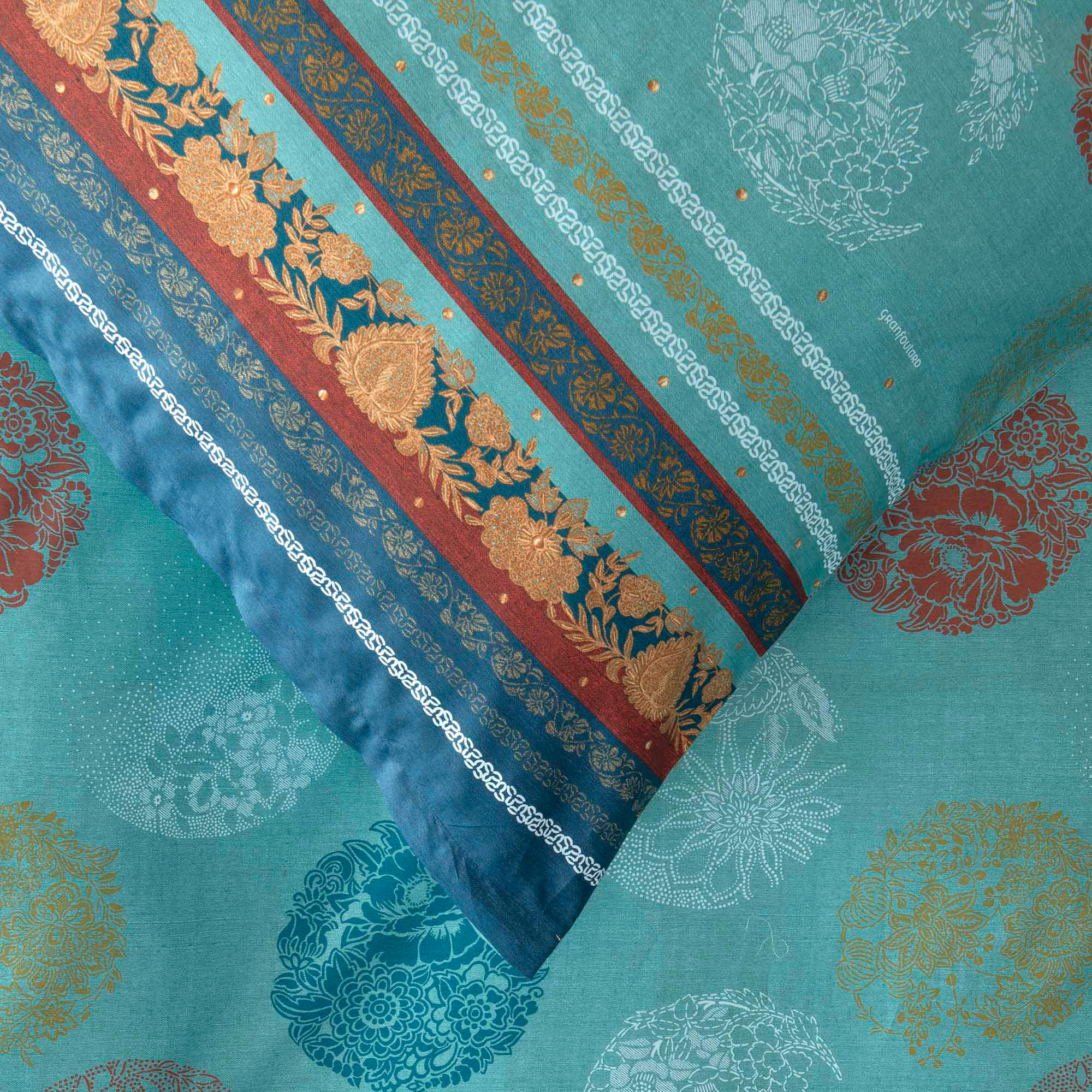 Bassetti Satin Bettwäsche FLORENCE | T1 Türkis