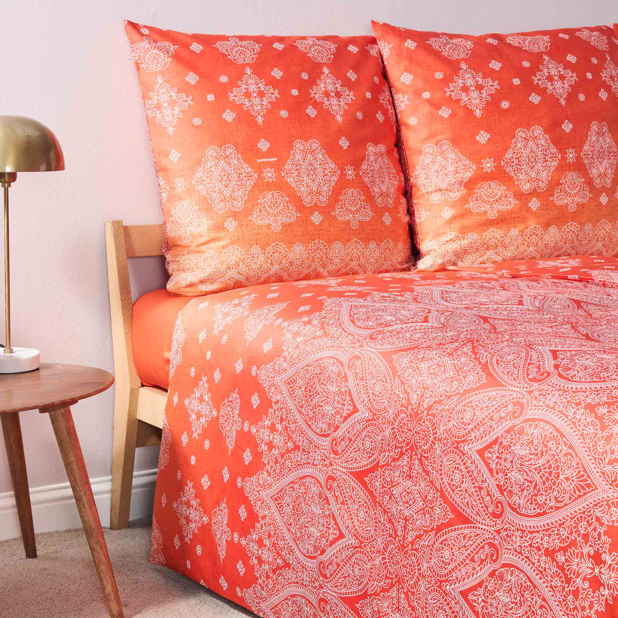 Bassetti Satin Bettwäsche KERALA | O1 Orange - 2