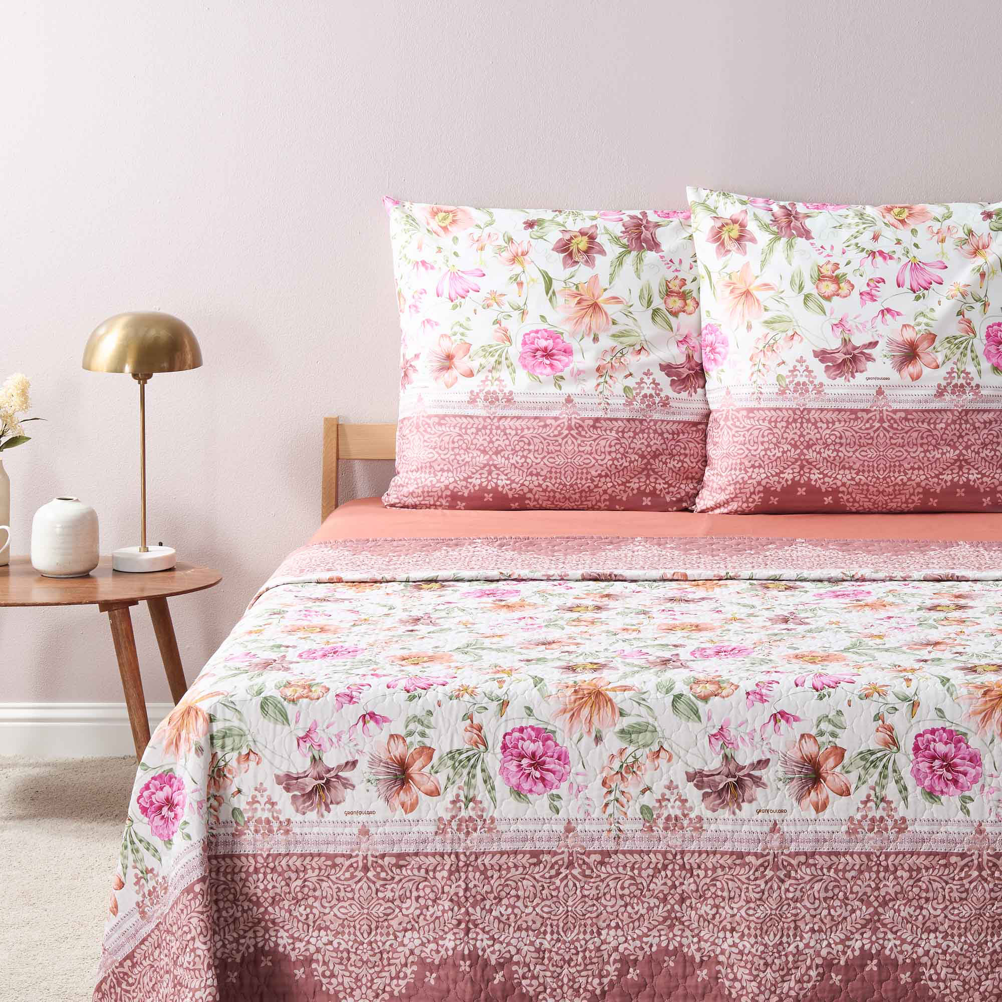 Bassetti Tagesdecke CASABLANCA | P1 Rosa | 240 x 255 cm