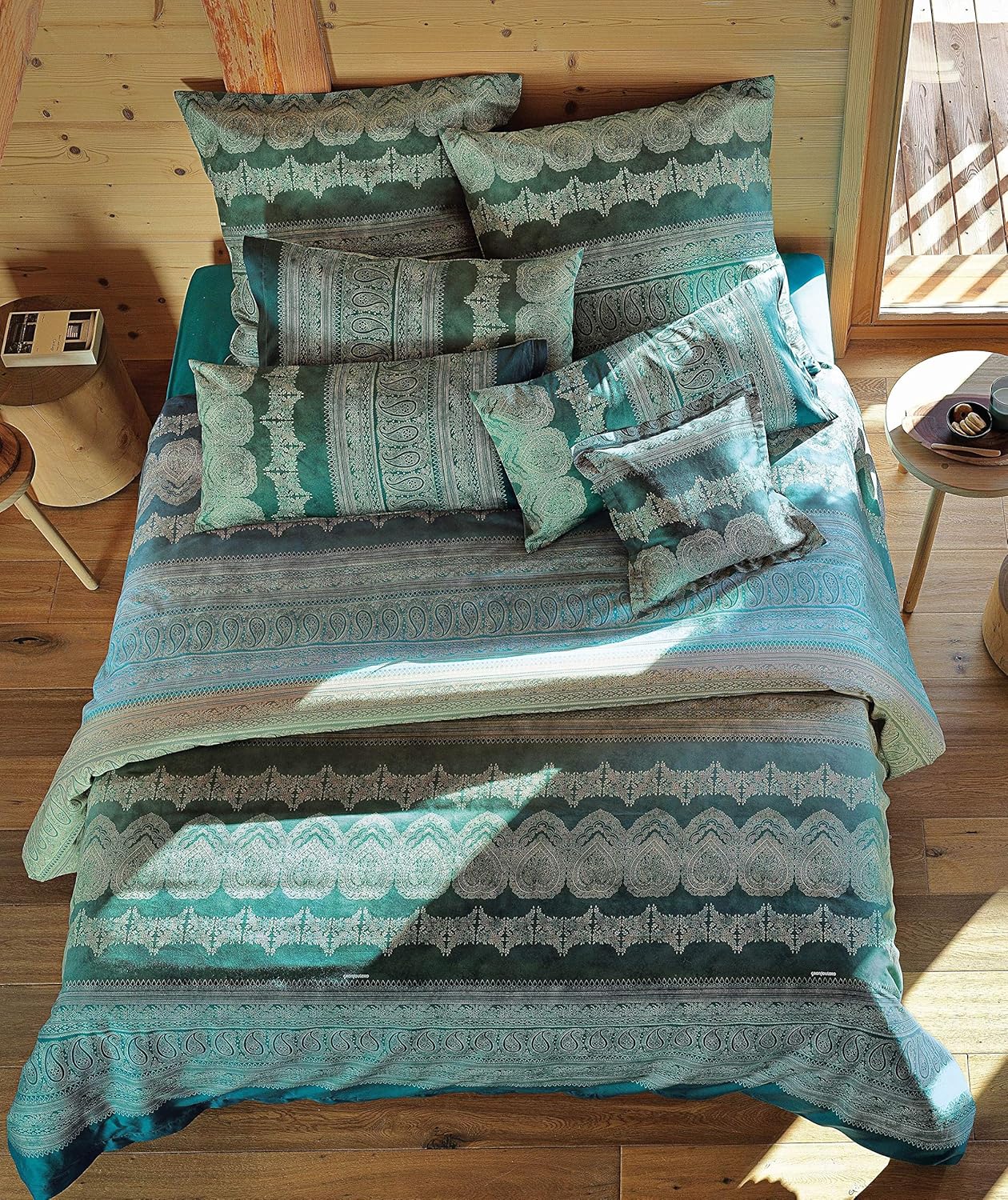 Bassetti Satin Bettwäsche BRUNELLESCHI | V4 Grün