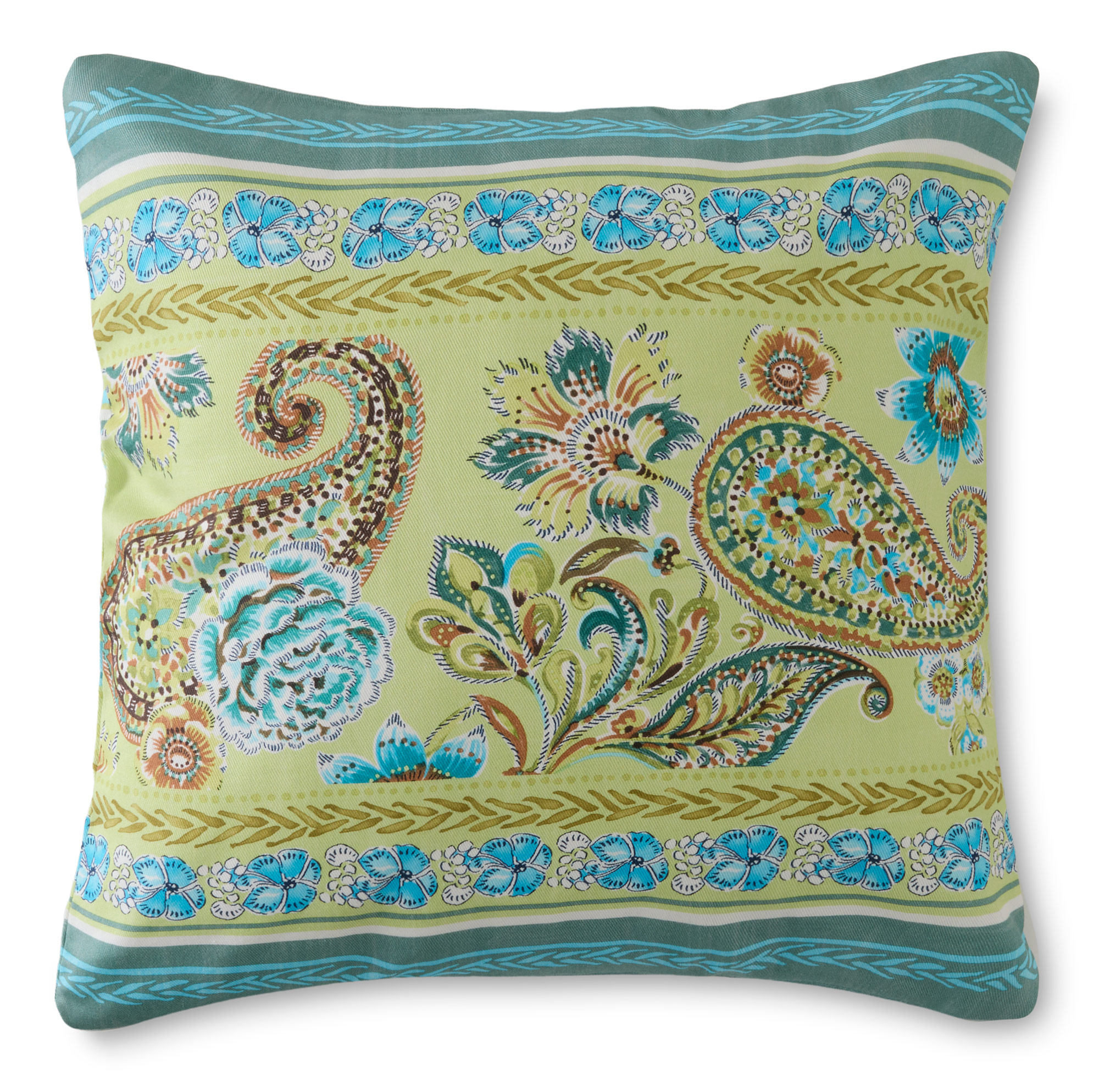 Bassetti Kissenhülle Twill RAPALLO | V1 Limettengrün 50 x 50