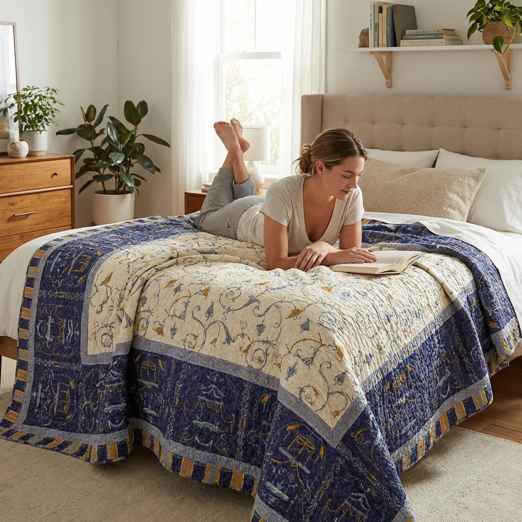 Bassetti Tagesdecke OPLONTIS | V9 Blau