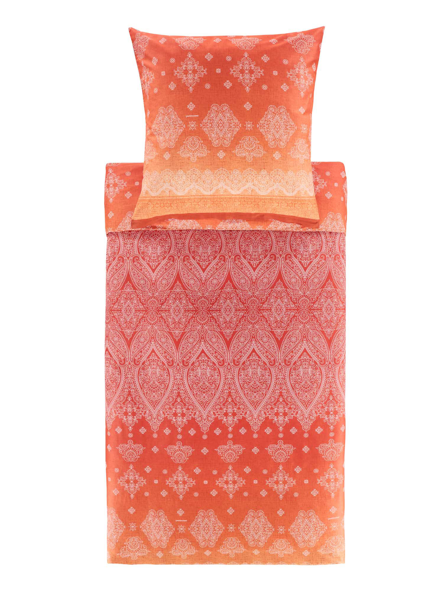 Bassetti Satin Bettwäsche KERALA | O1 Orange Bassetti Satin Bettwäsche KERALA | O1 Orange