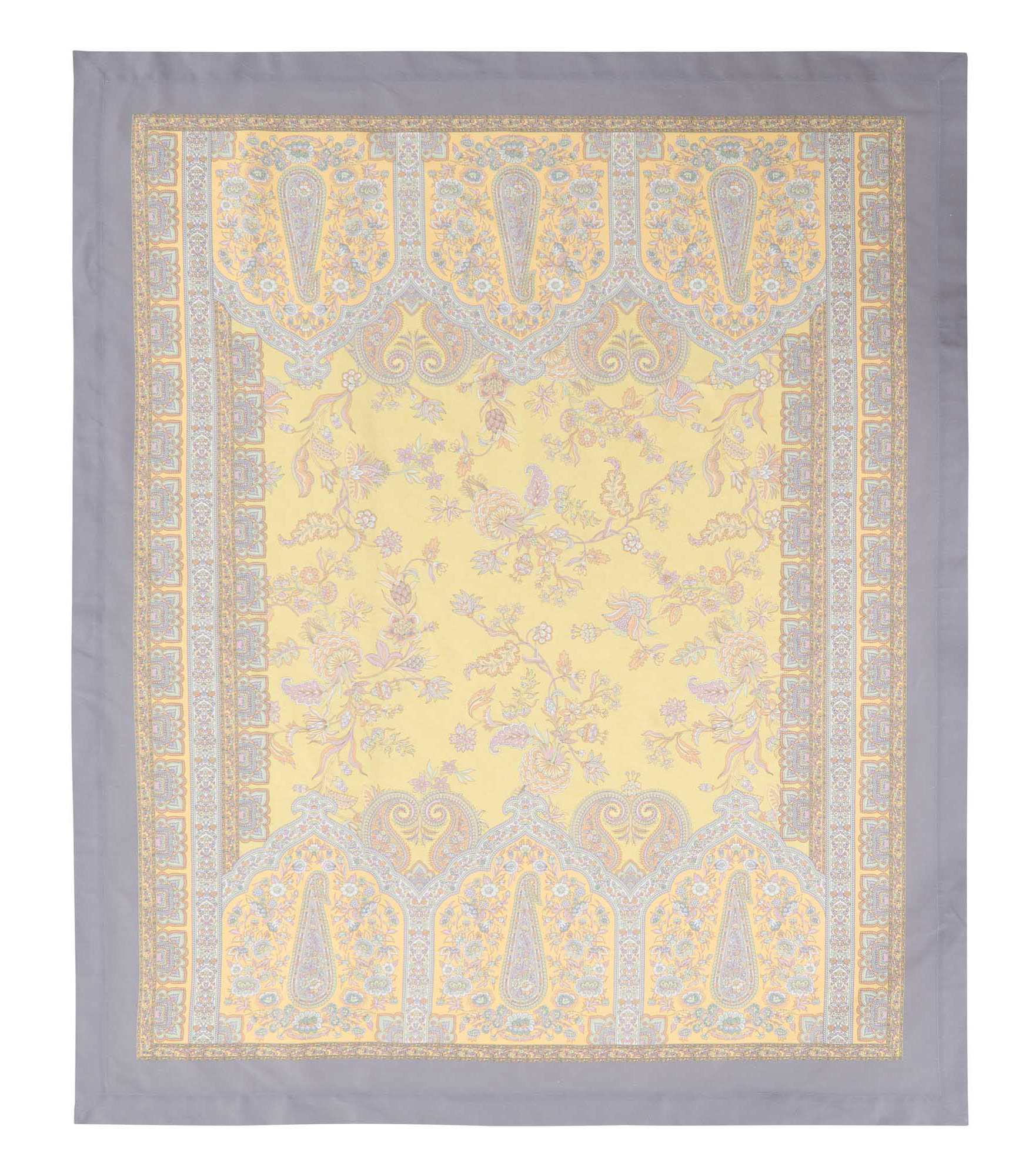 Bassetti Tischdecke Twill INDIAN ROSES | Y1 Limone