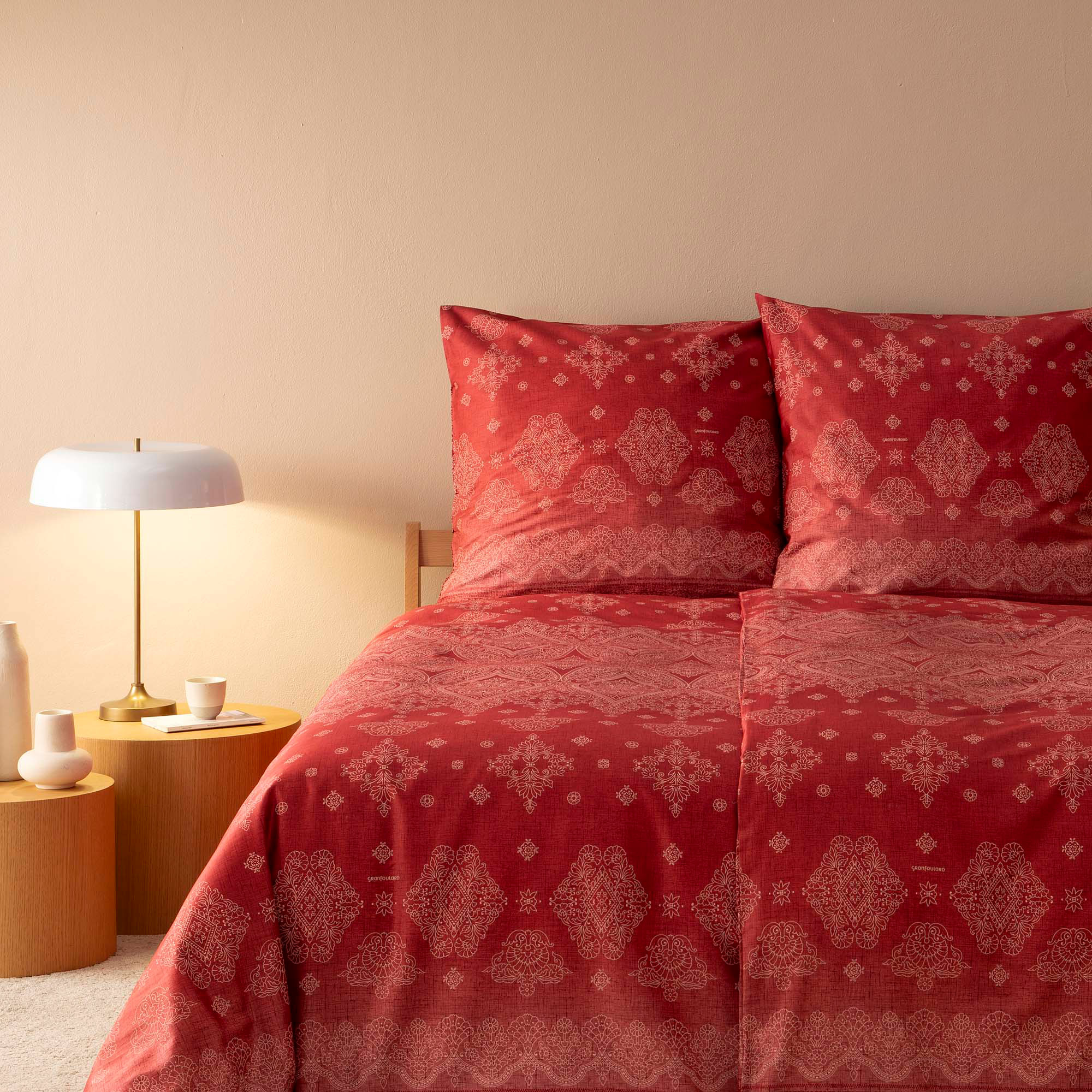 Bassetti Satin Bettwäsche KERALA | R1 Bordeaux AT