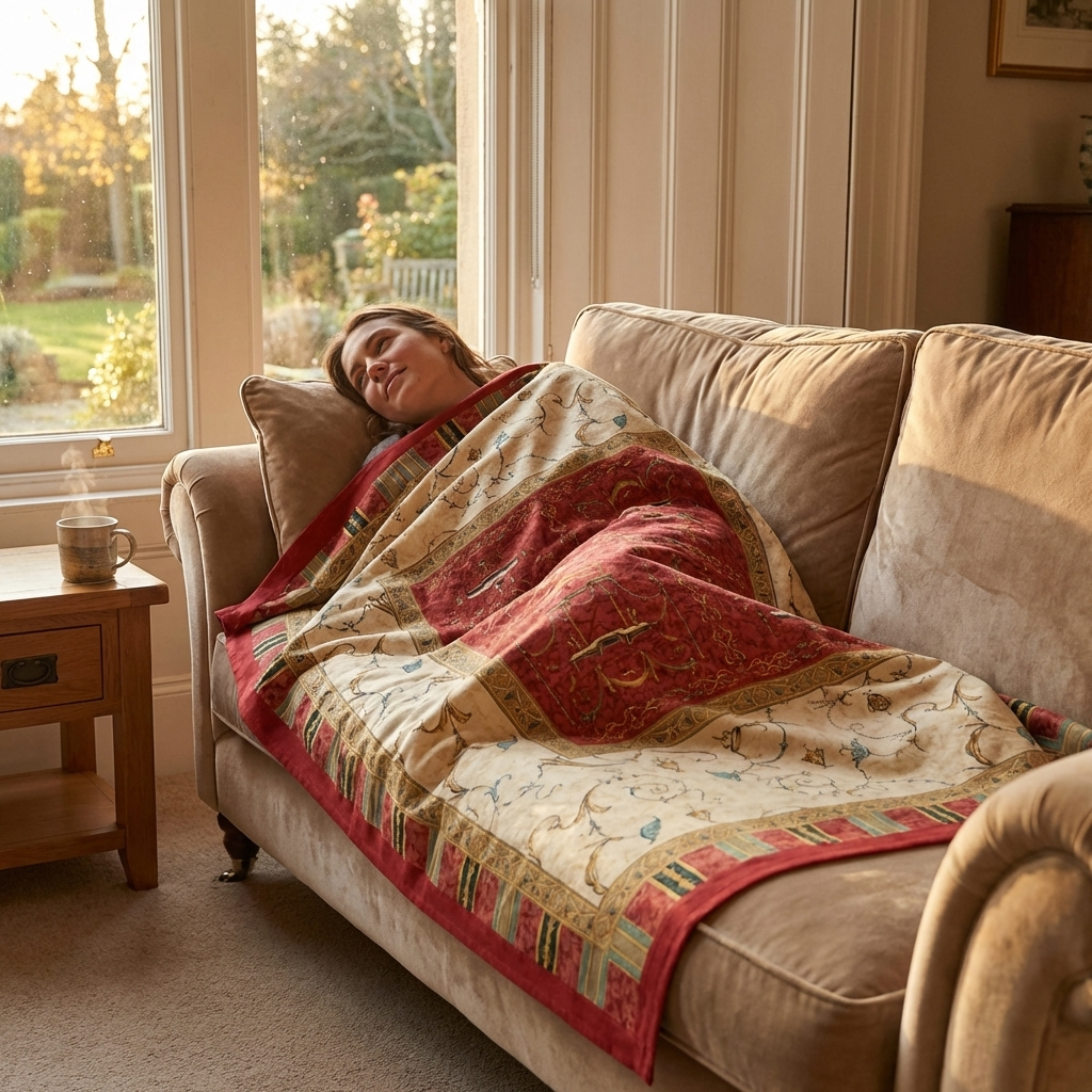 Bassetti Plaid OPLONTIS | V8 Rot 135 x 190