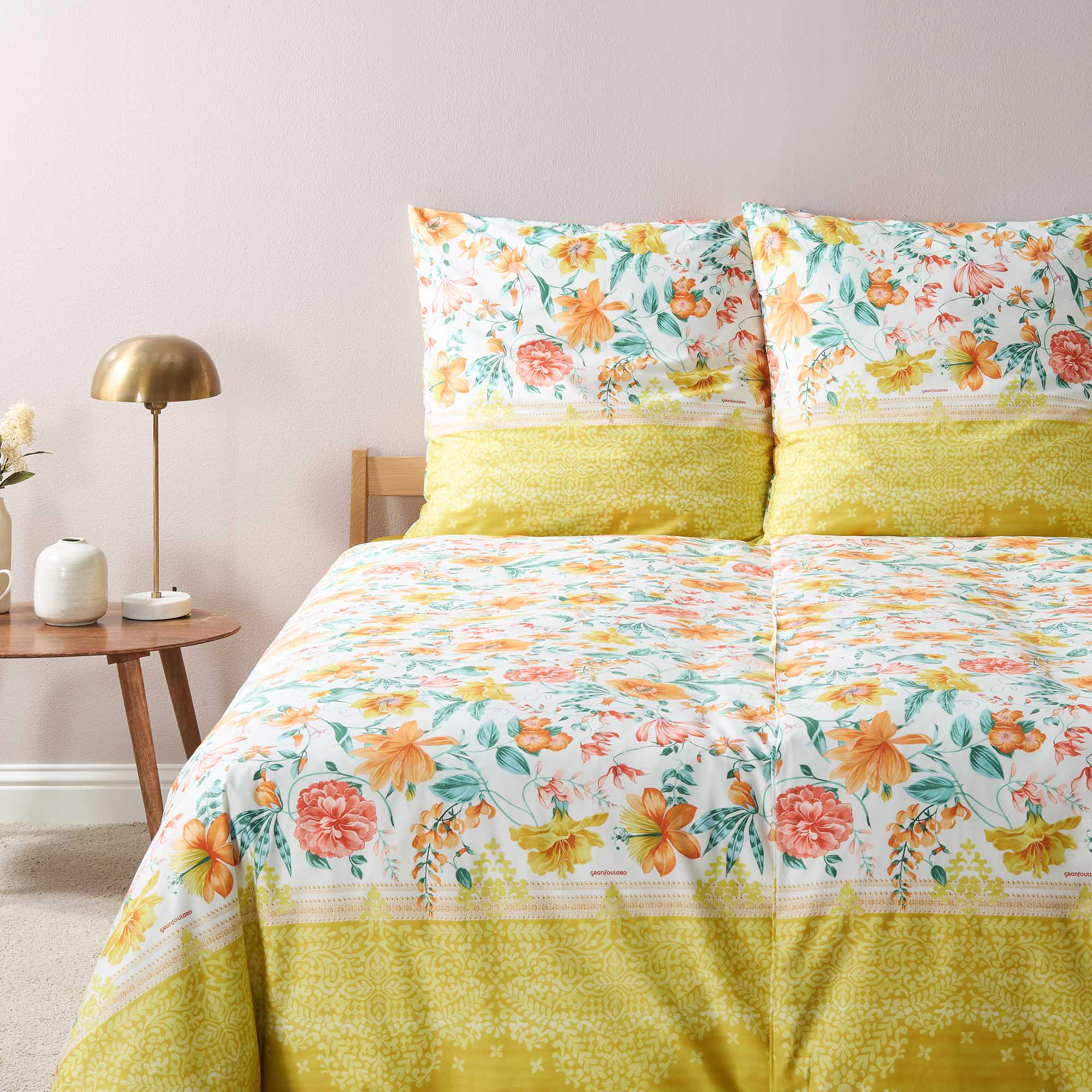 Bassetti Satin Bettwäsche CASABLANCA | Y1 Gelb