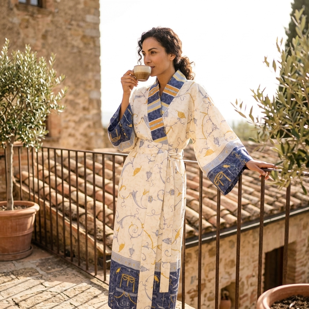 Bassetti Kimono OPLONTIS | V9 Blau