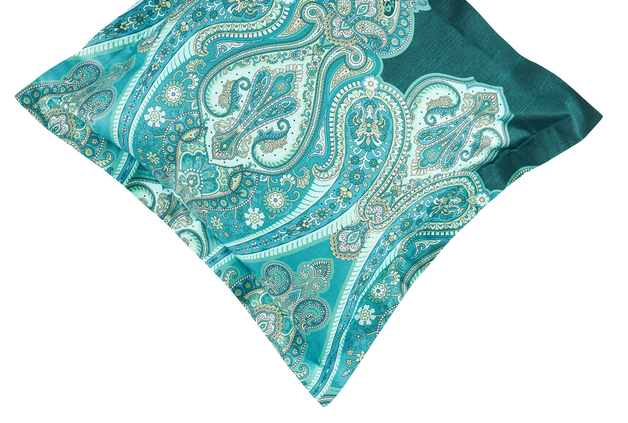 Bassetti Satin Kissenhülle zu BW RAGUSA | V1 Tannengrün