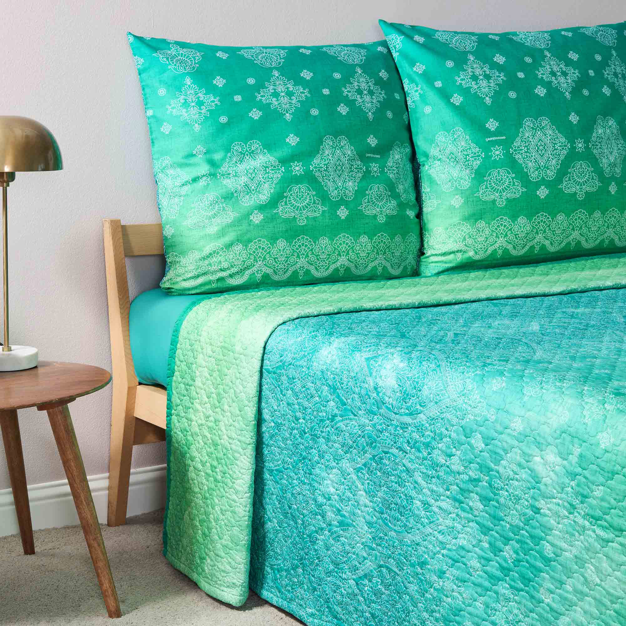 Bassetti Tagesdecke KERALA | V1 Smaragd