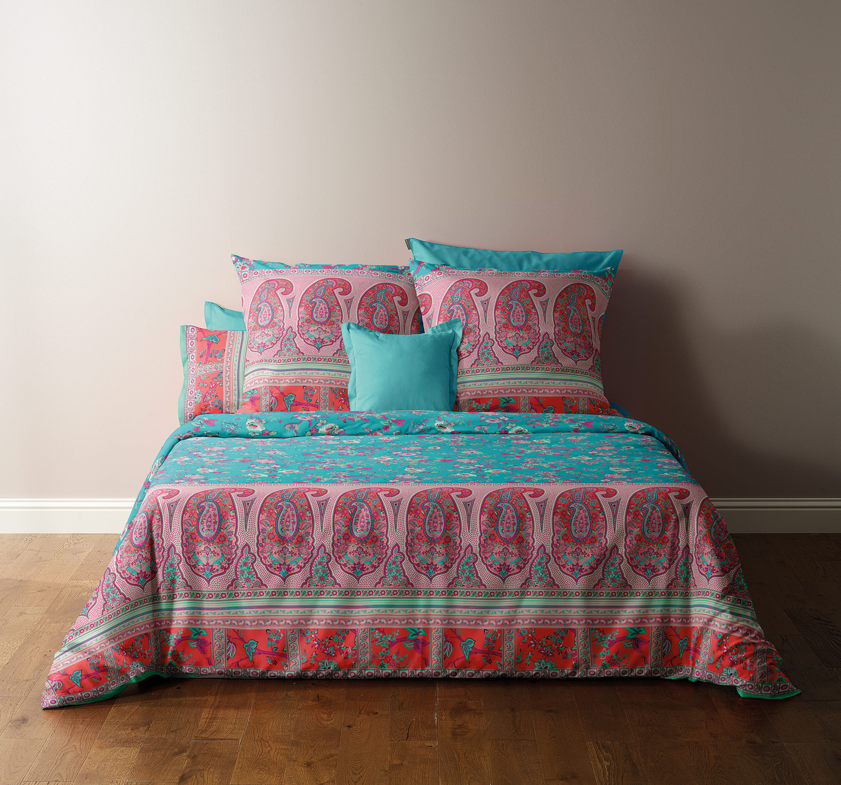 Bassetti Satin Bettwäsche GENOVA | T1 Türkis