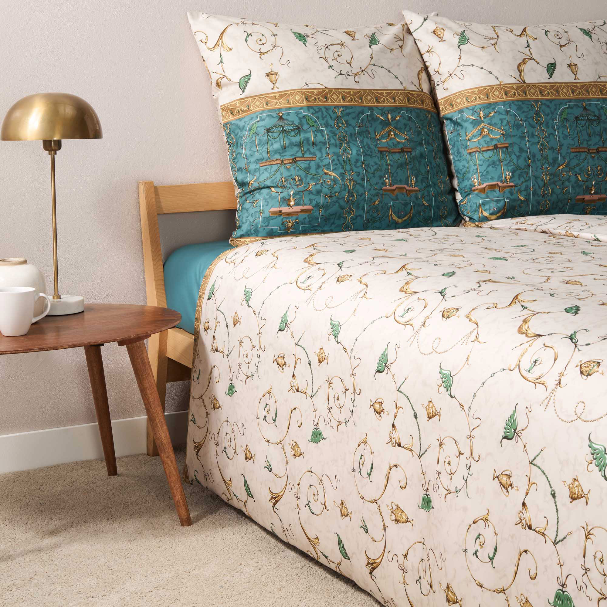 Bassetti Satin Bettwäsche OPLONTIS | V2 Grün