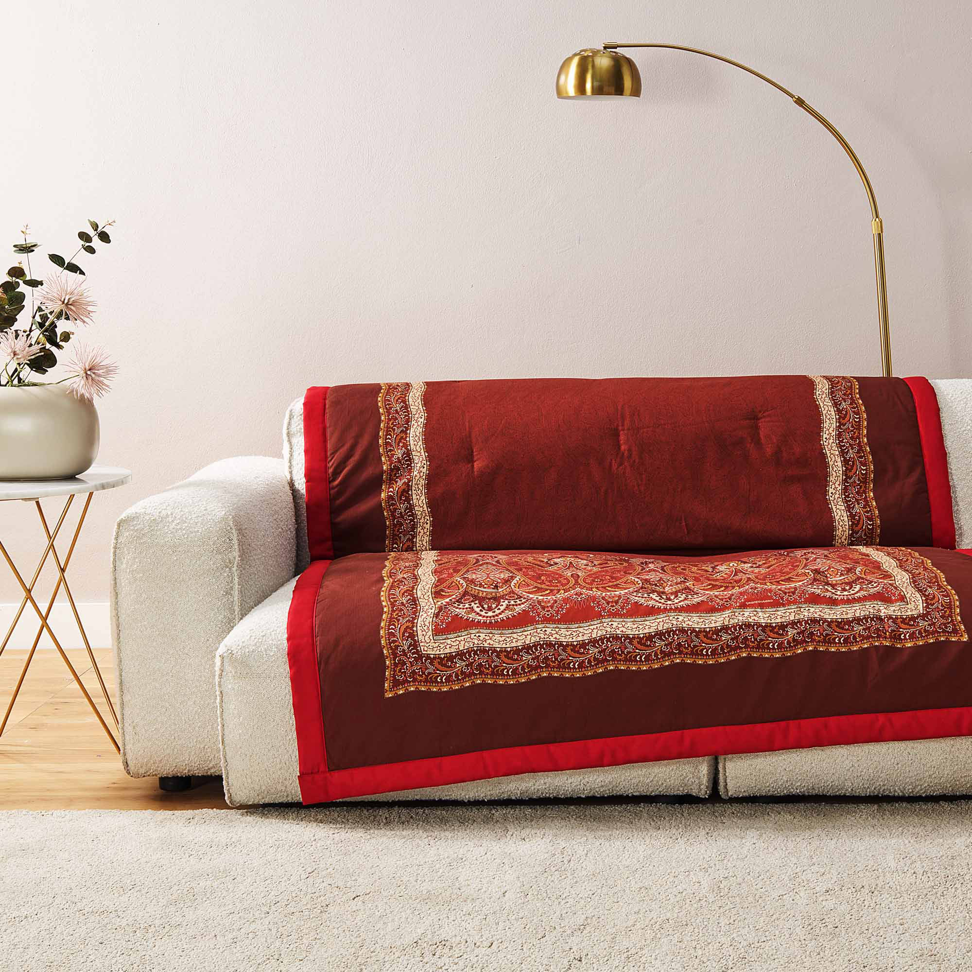 Bassetti Plaid SABBIONETA | R2 Bordeaux 135 x 190
