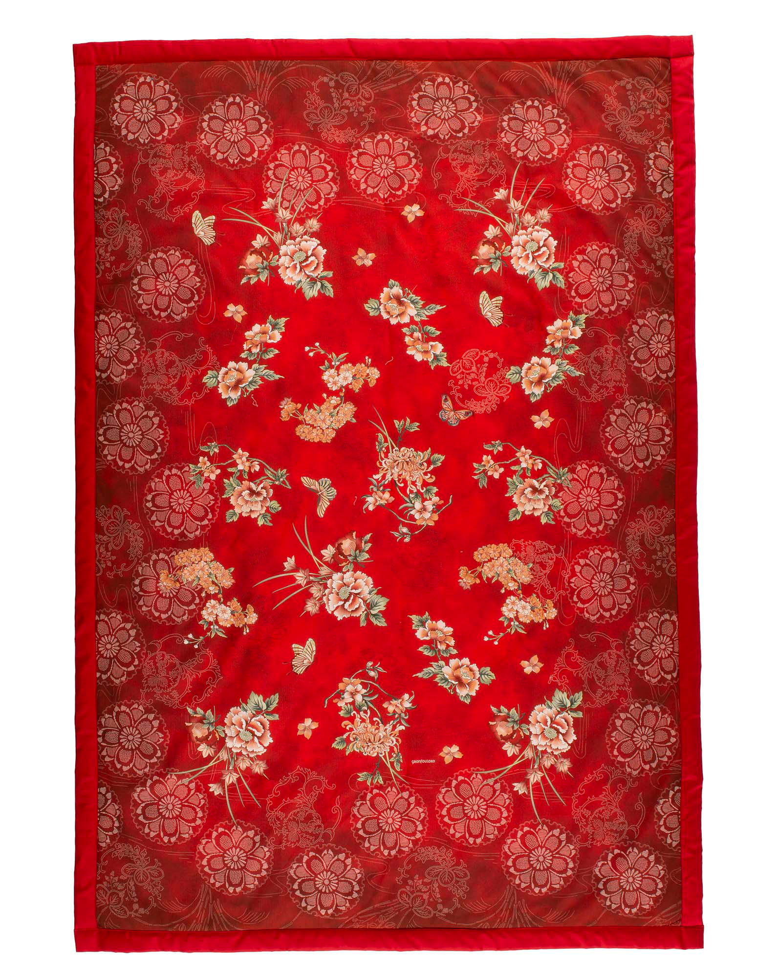 Bassetti Plaid ESPERIDI | R1 Rot 135 x 190