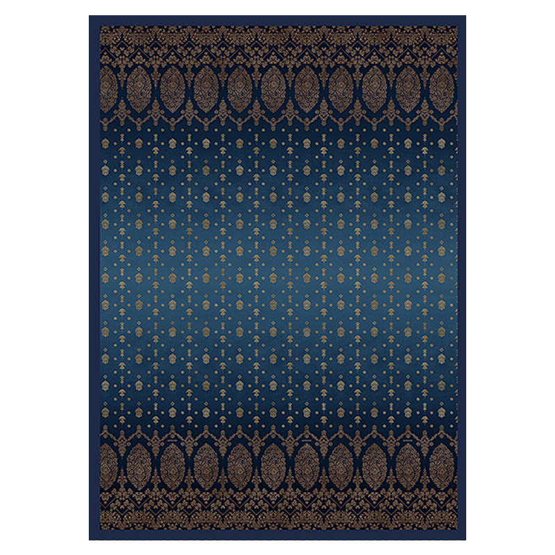 Bassetti Plaid GOLD DECOR | B1 Blau