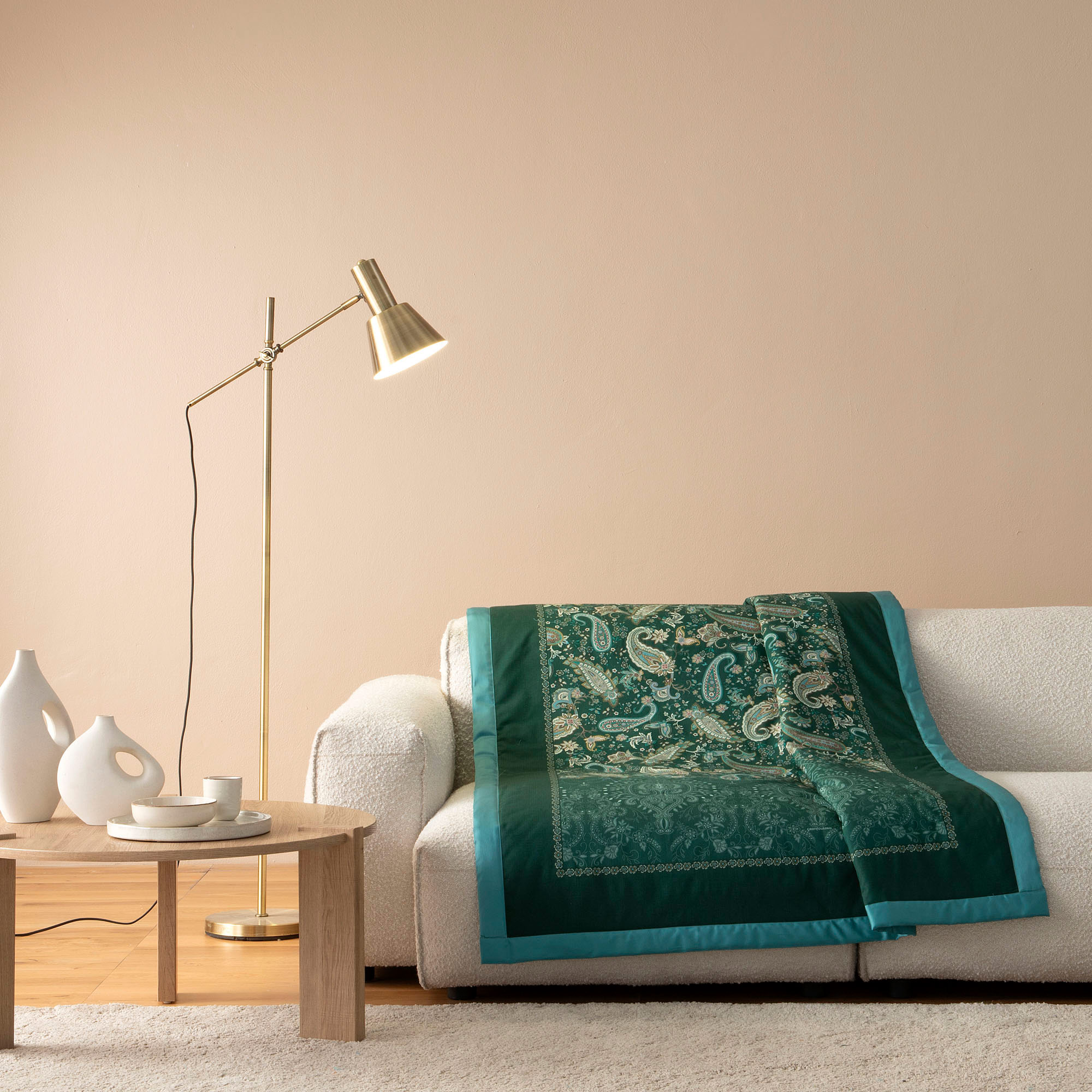 Bassetti Plaid MONNALISA | V1 Grün 135 x 190