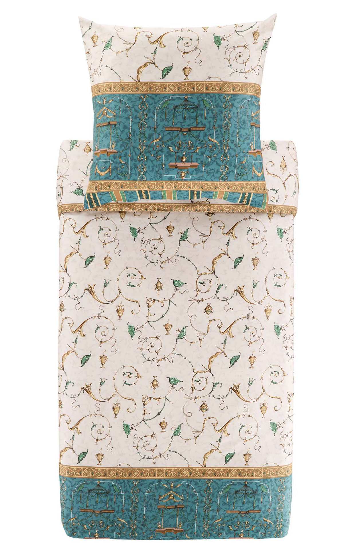 Bassetti Satin Bettwäsche OPLONTIS | V2 Grün