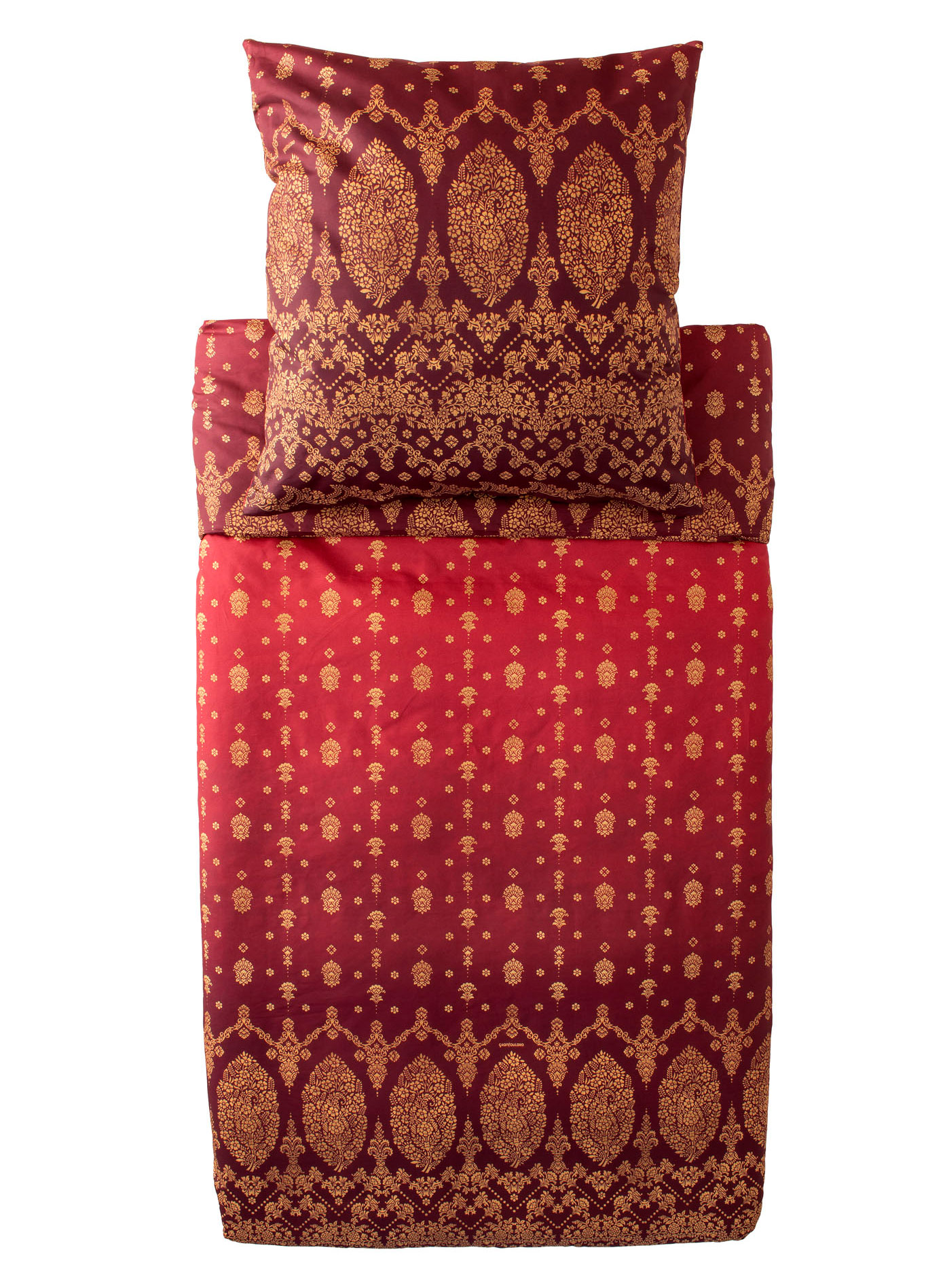Bassetti Satin Bettwäsche GOLD DECOR | R1 Bordeaux AT Bassetti Satin Bettwäsche GOLD DECOR | R1 Bordeaux AT