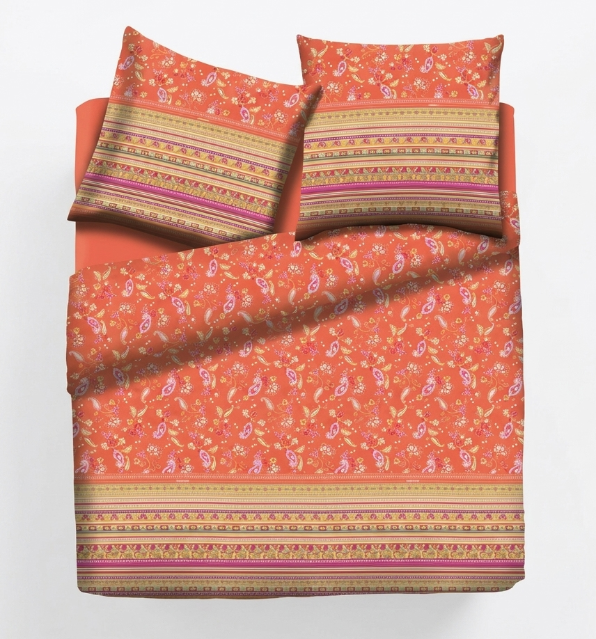 Bassetti Satin Bettwäsche AMARANTO | O1 Orange