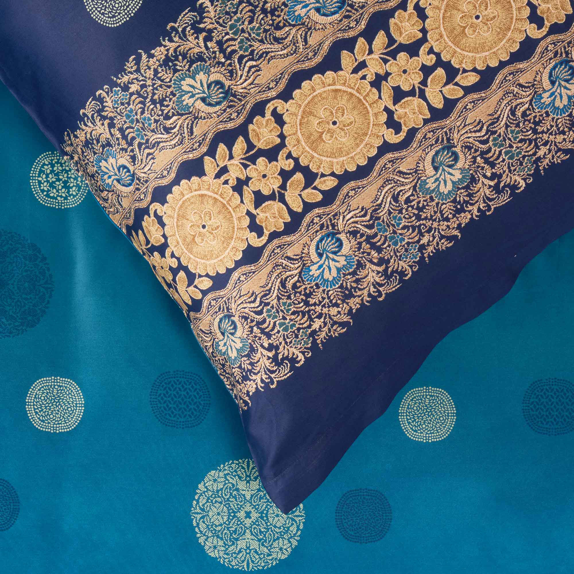 Bassetti Satin Bettwäsche PALLAVICINO | B1 Blau