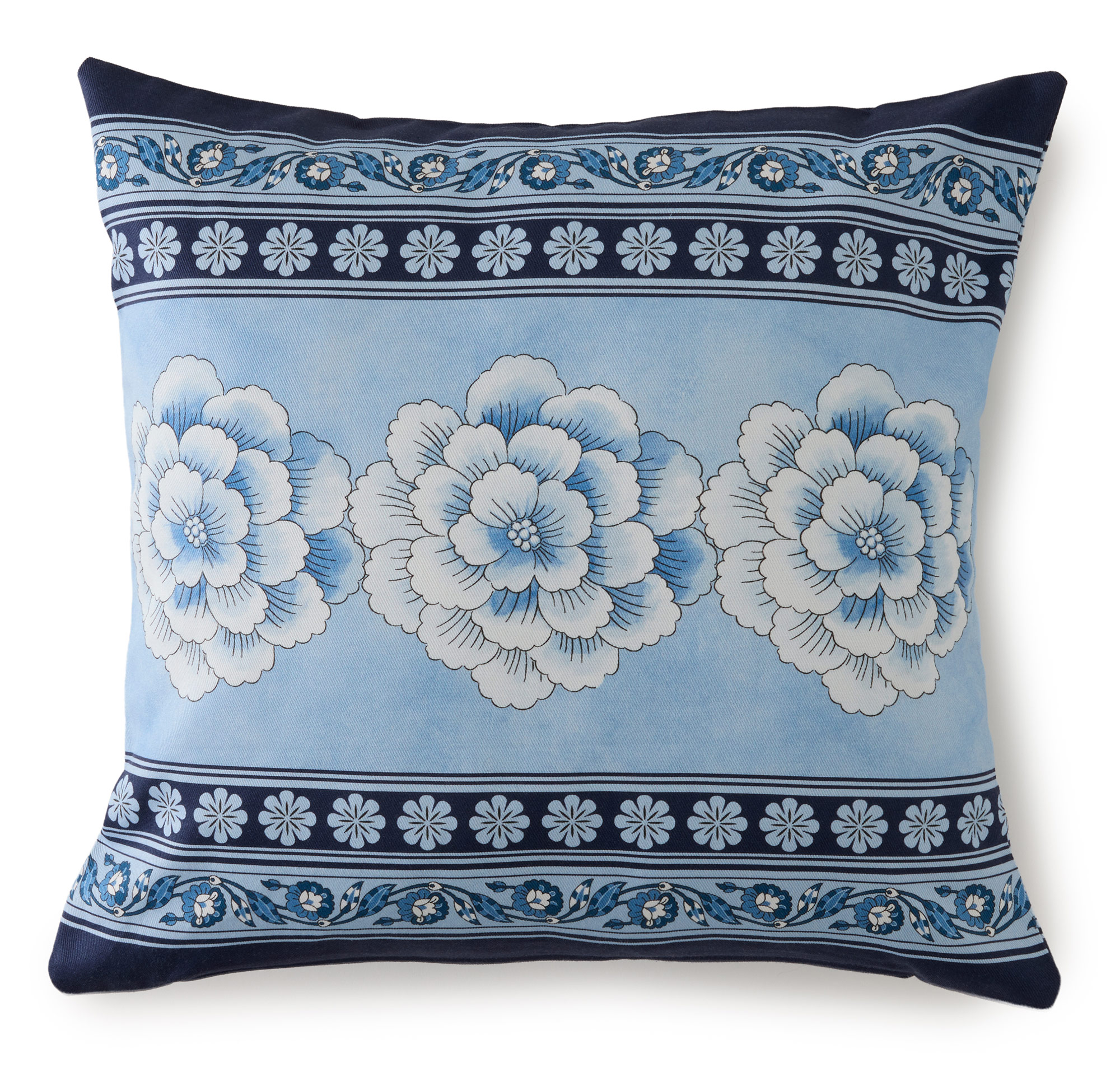 Bassetti Kissenhülle Twill PARAGGI | B1 Blau 50 x 50