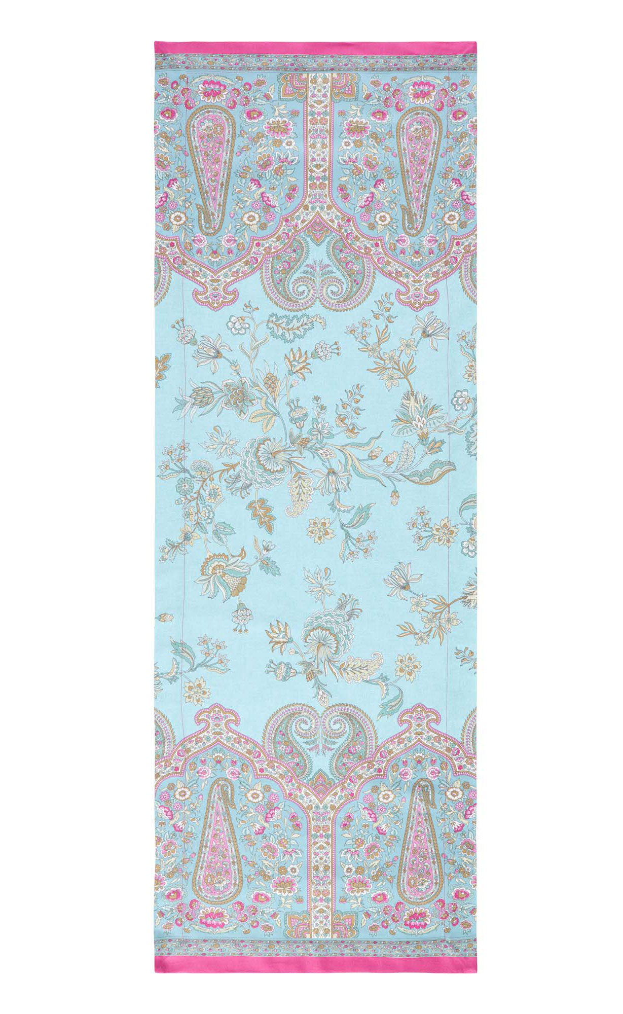 Bassetti Tischläufer Twill INDIAN ROSES | T1 Turchese