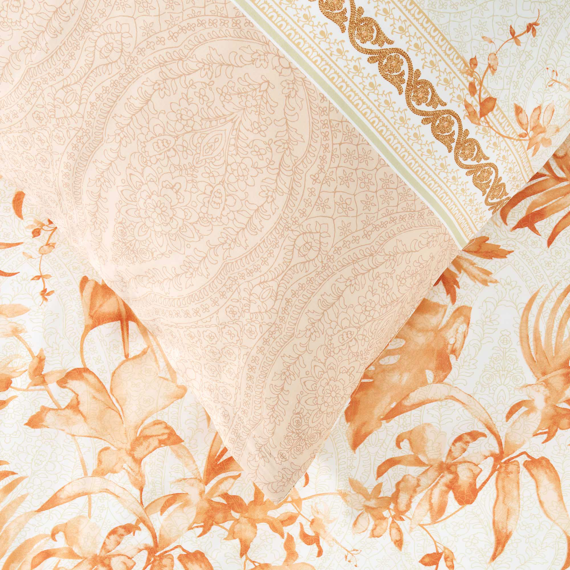 Bassetti Satin Bettwäsche IBISCUS TATTOO | 41 Karamell