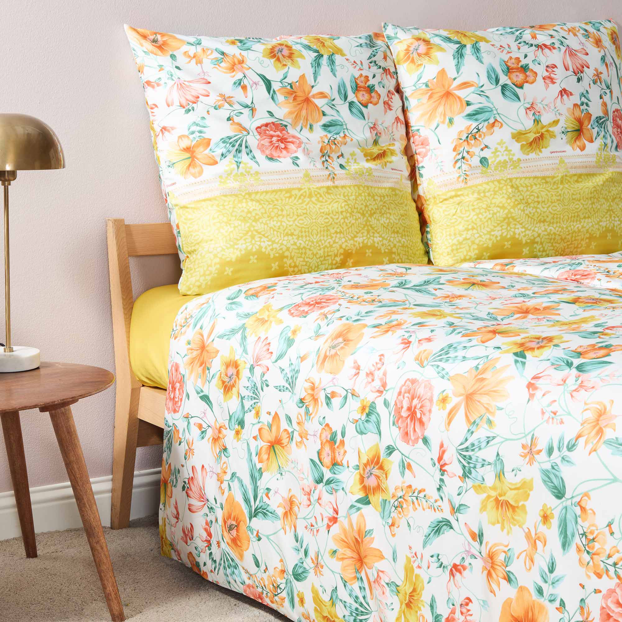 Bassetti Satin Bettwäsche CASABLANCA | Y1 Gelb