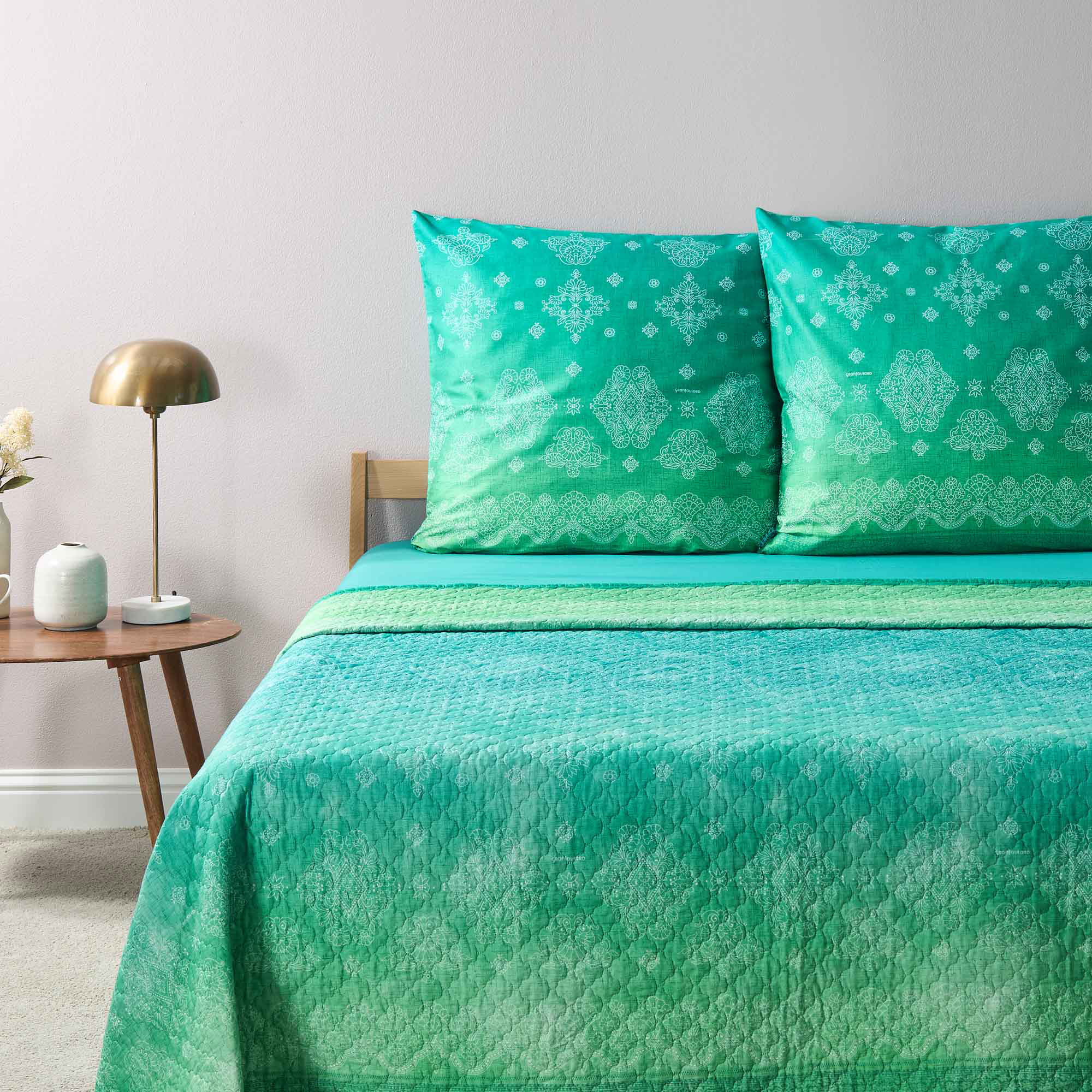 Bassetti Tagesdecke KERALA | V1 Smaragd